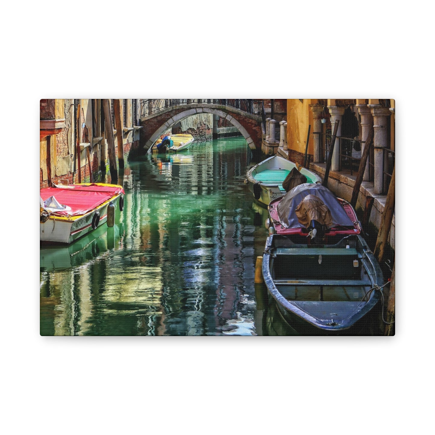 a-Venice Canal 1 - Canvas Stretched, 0.75"