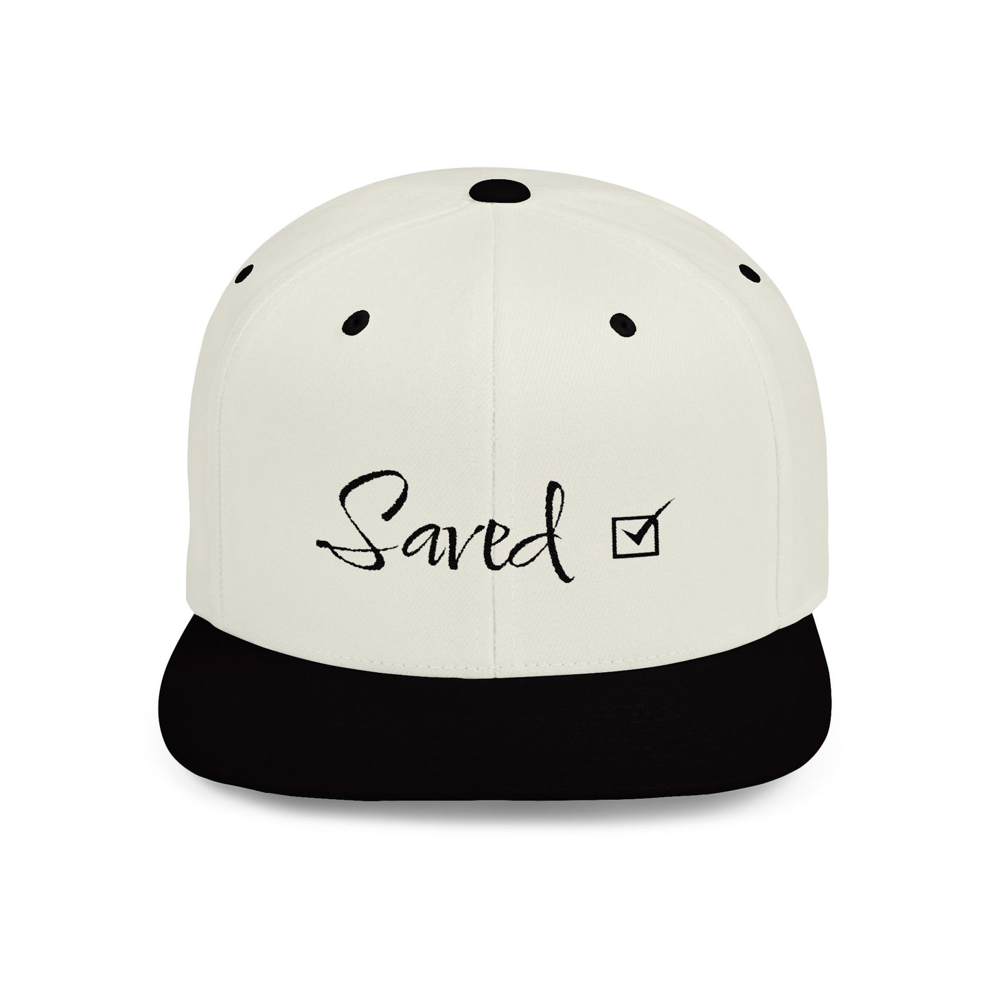 Saved - Black - Embroidered - Low Profile Baseball Cap - Easter - Mother's Day - Father's Day - Easter 1