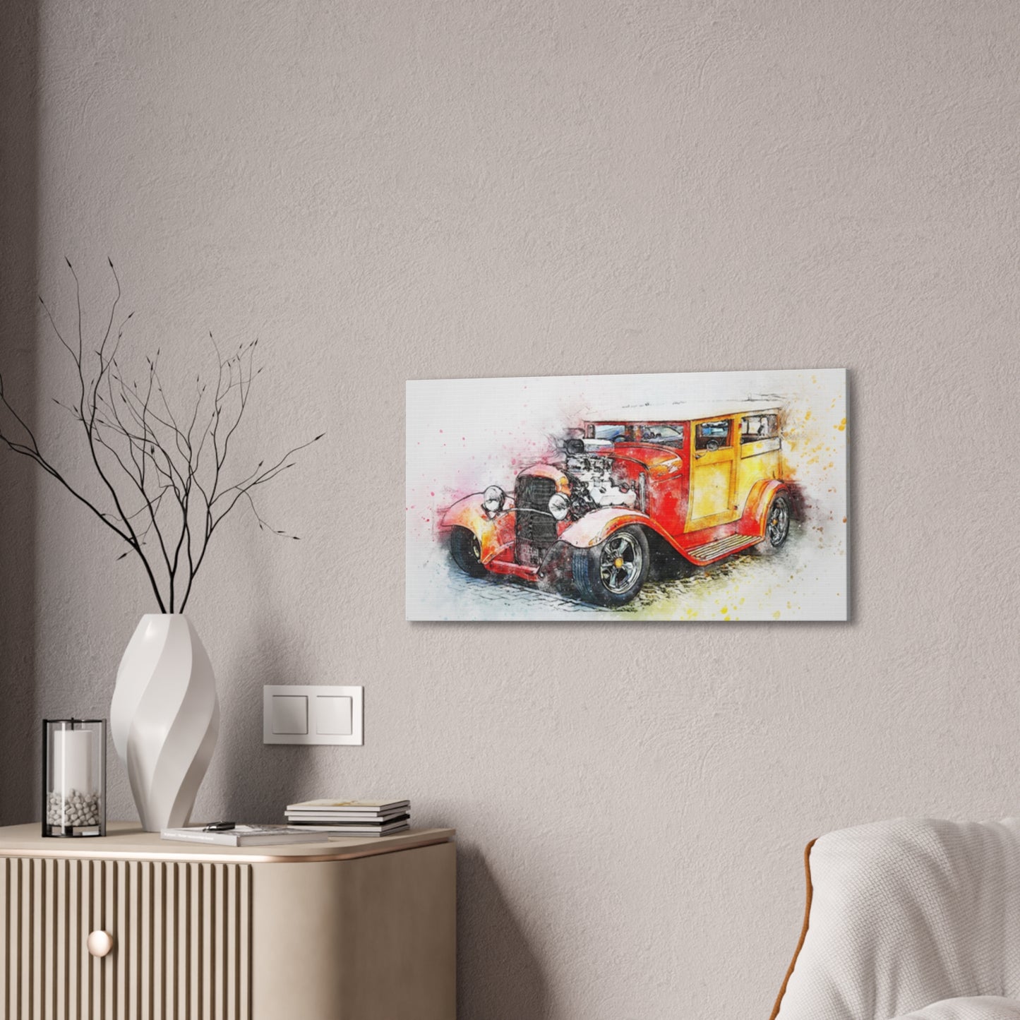 Hot Rod - Canvas Stretched, 0.75" - Father's Day