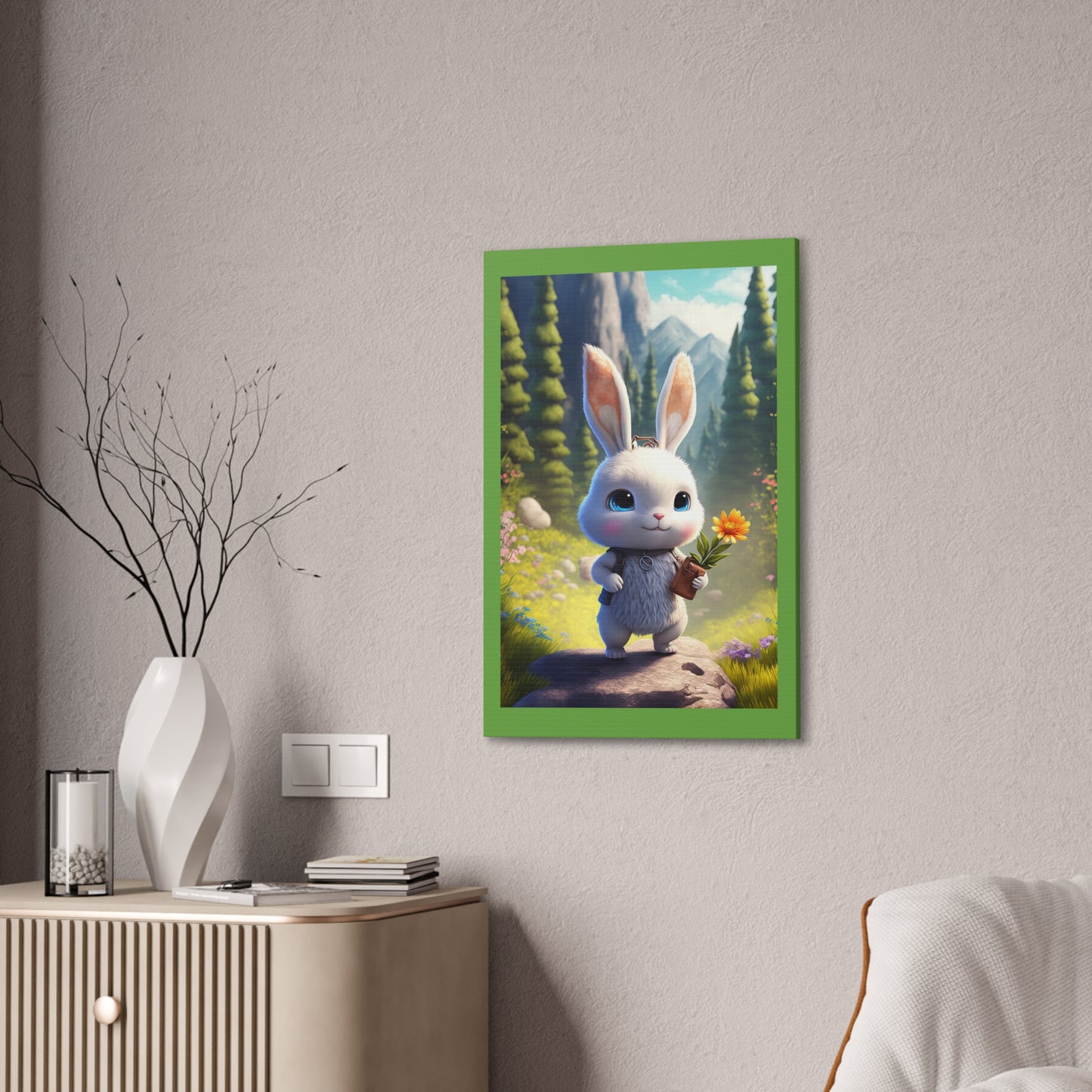 Bunny - Canvas Stretched, 0.75" - Easter