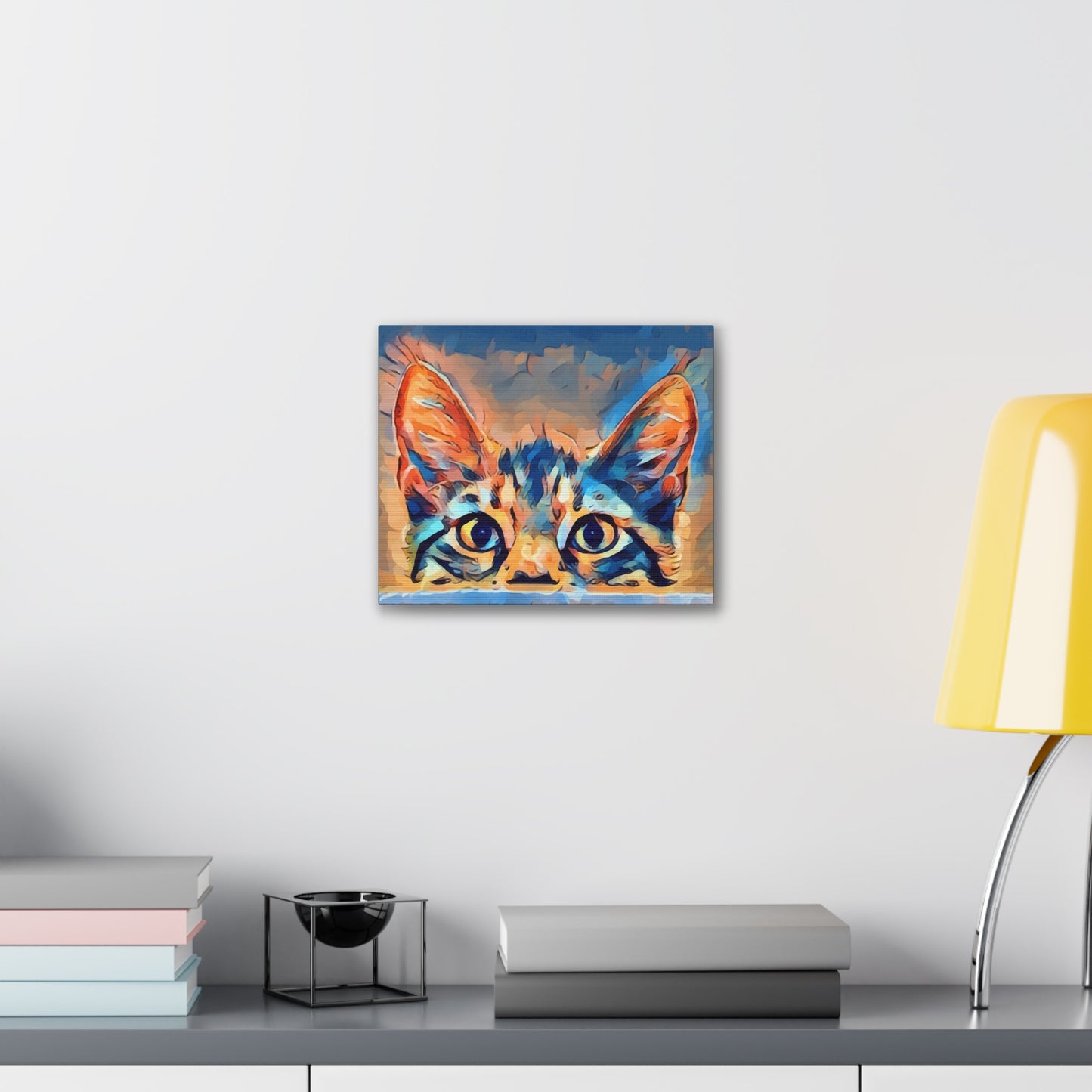 Spying Kitty - Canvas Stretched, 0.75"