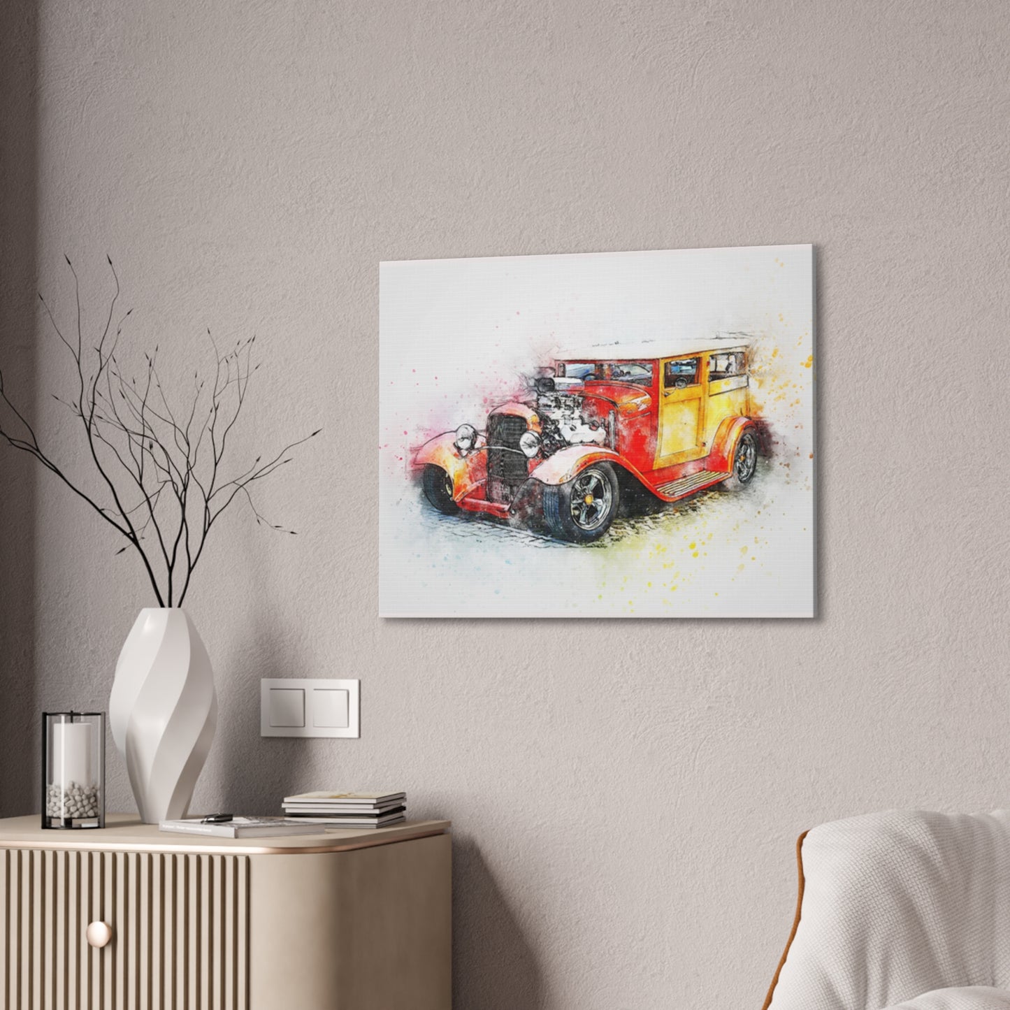 Hot Rod - Canvas Stretched, 0.75" - Father's Day