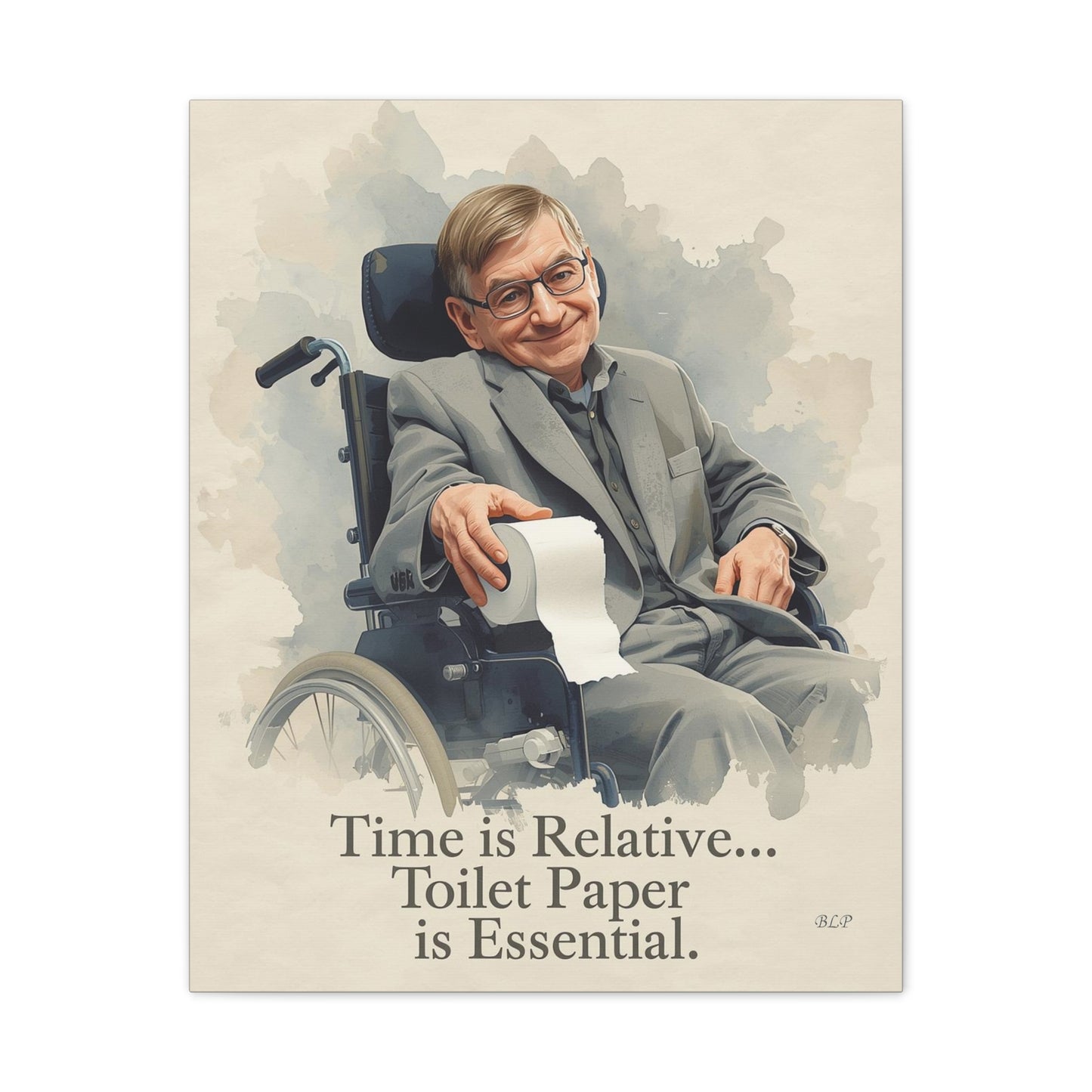 Hawking - Canvas Stretched, 0.75" - 2026 Wall Art - Bathroom Humor
