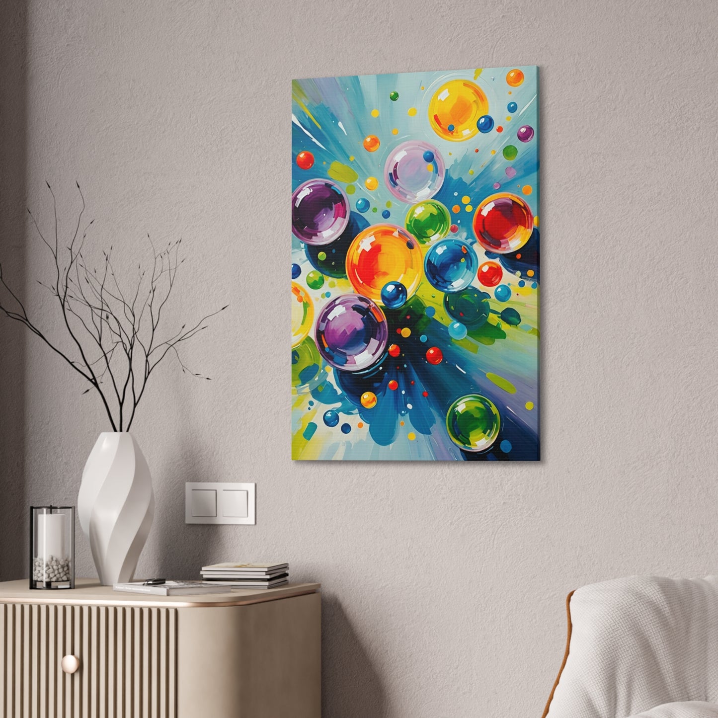 Colored Balls - Canvas Stretched, 0.75"