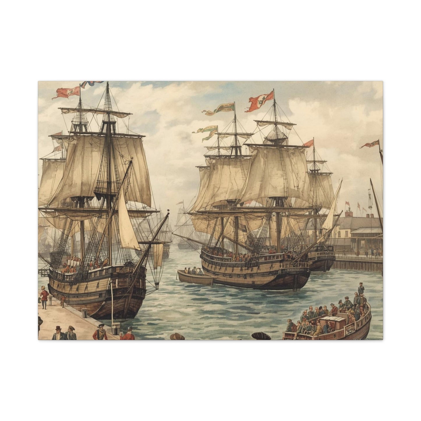 Dockside - Canvas Stretched, 0.75" - 2026 Wall Art - Scenes