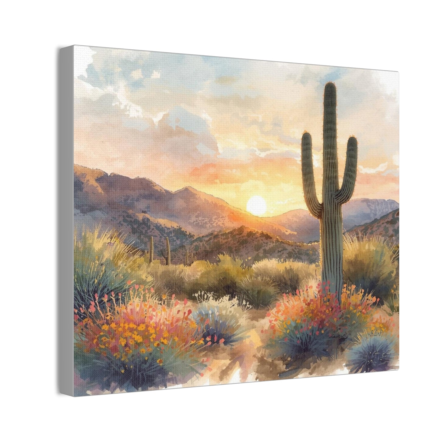 Desert Sunset - Canvas Stretched, 0.75" -  2026 Wall Art - Scenes