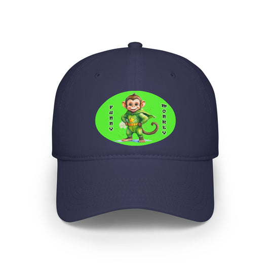 Funny Monkey - Low Profile Baseball Cap