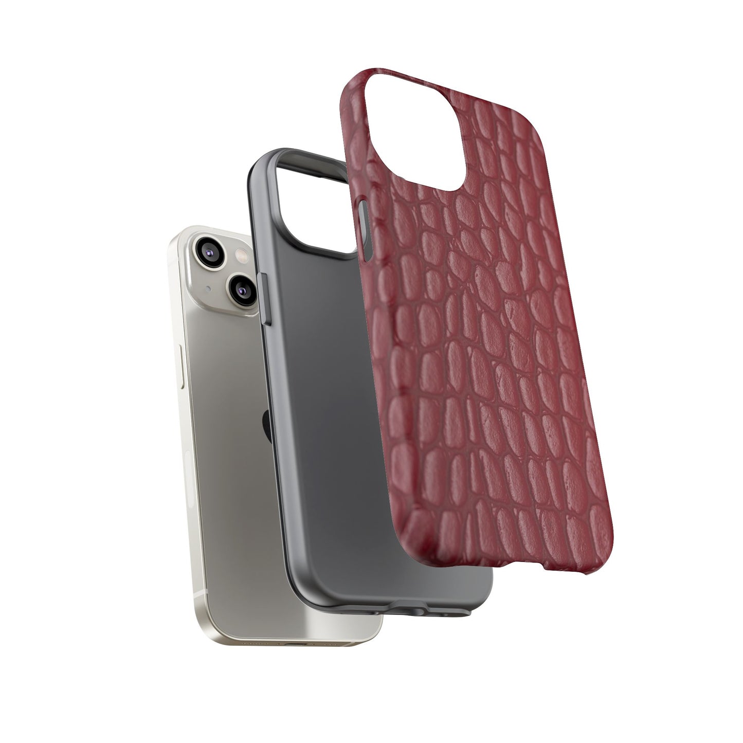 Red Leather - Tough Cases - Whimsical Phone Cases