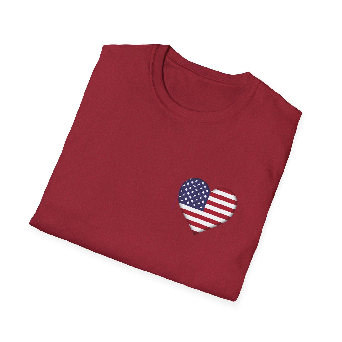 Heart Flag - Unisex Softstyle T-Shirt