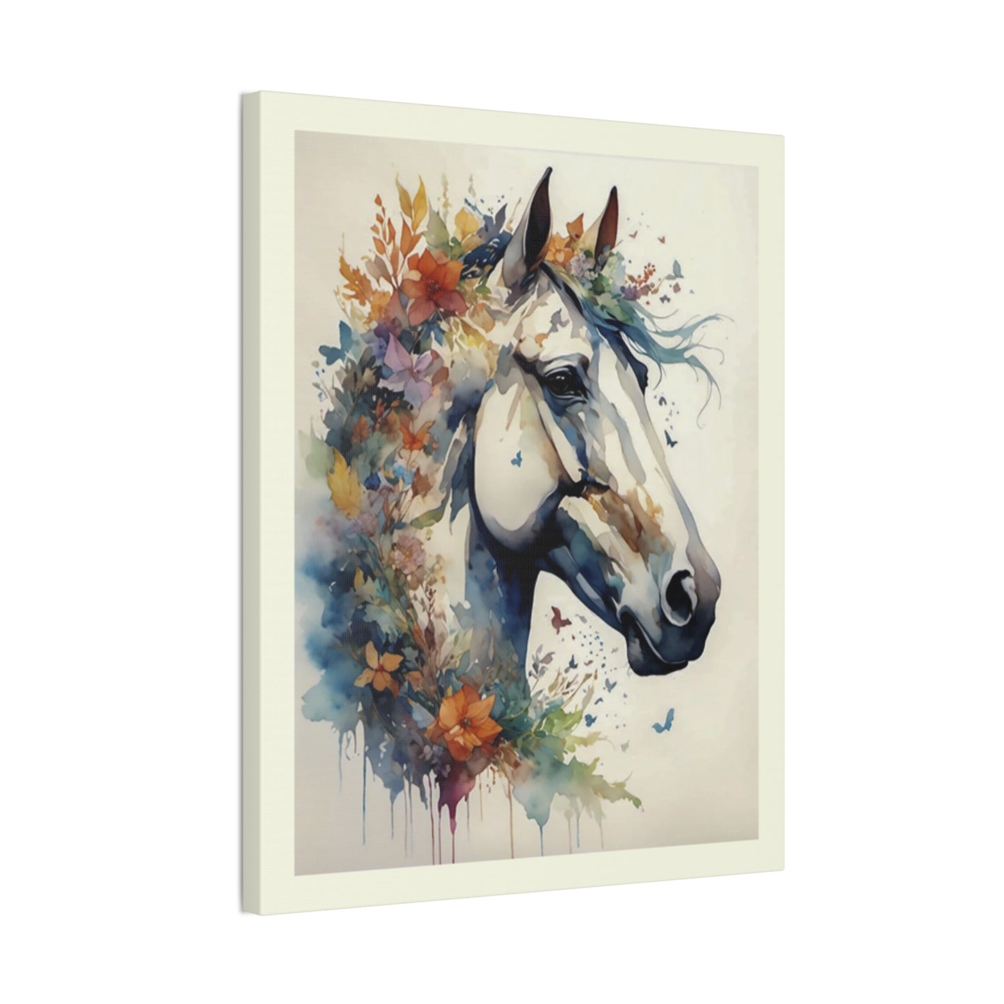 Horse Water Colored - Canvas Stretched, 0.75"