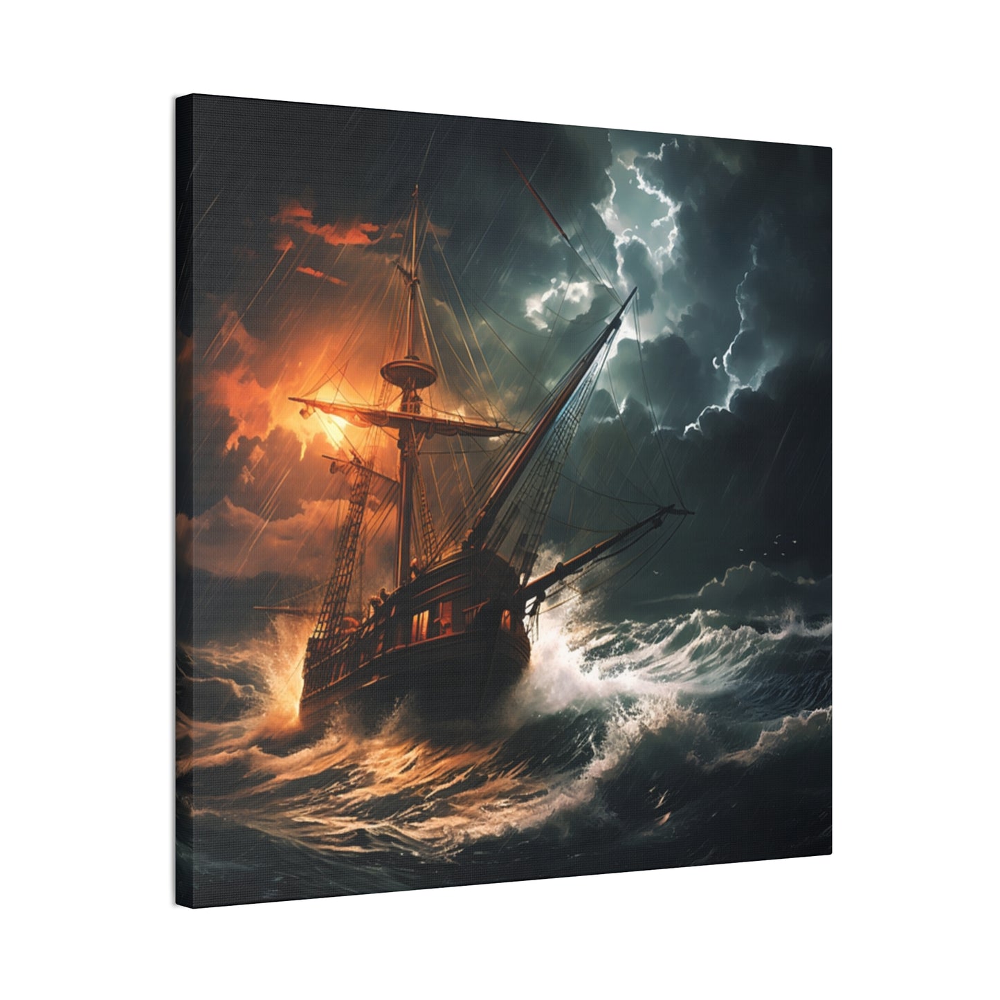 Sailing in the storm - Canvas Stretched, 0.75"