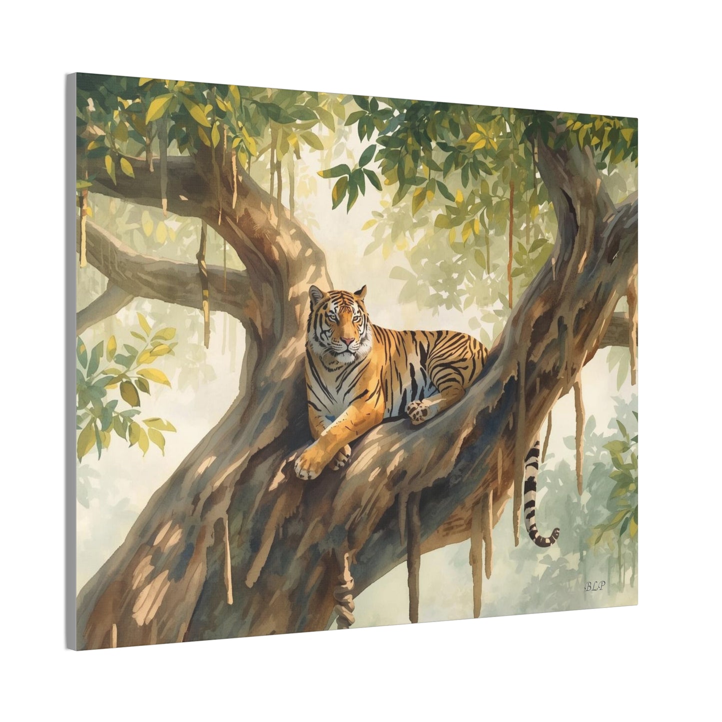 Lounging tiger - Canvas Stretched, 0.75" - 2026 Wall Art - Animals