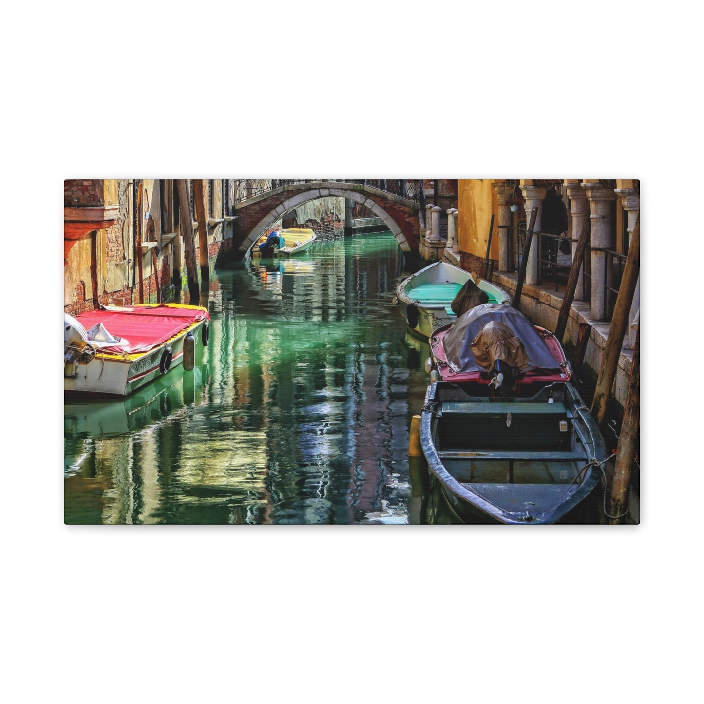 a-Venice Canal 1 - Canvas Stretched, 0.75"