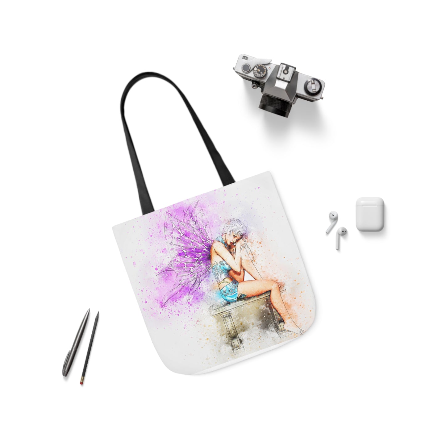 Fairy - Canvas Tote Bag, 5-Color Straps