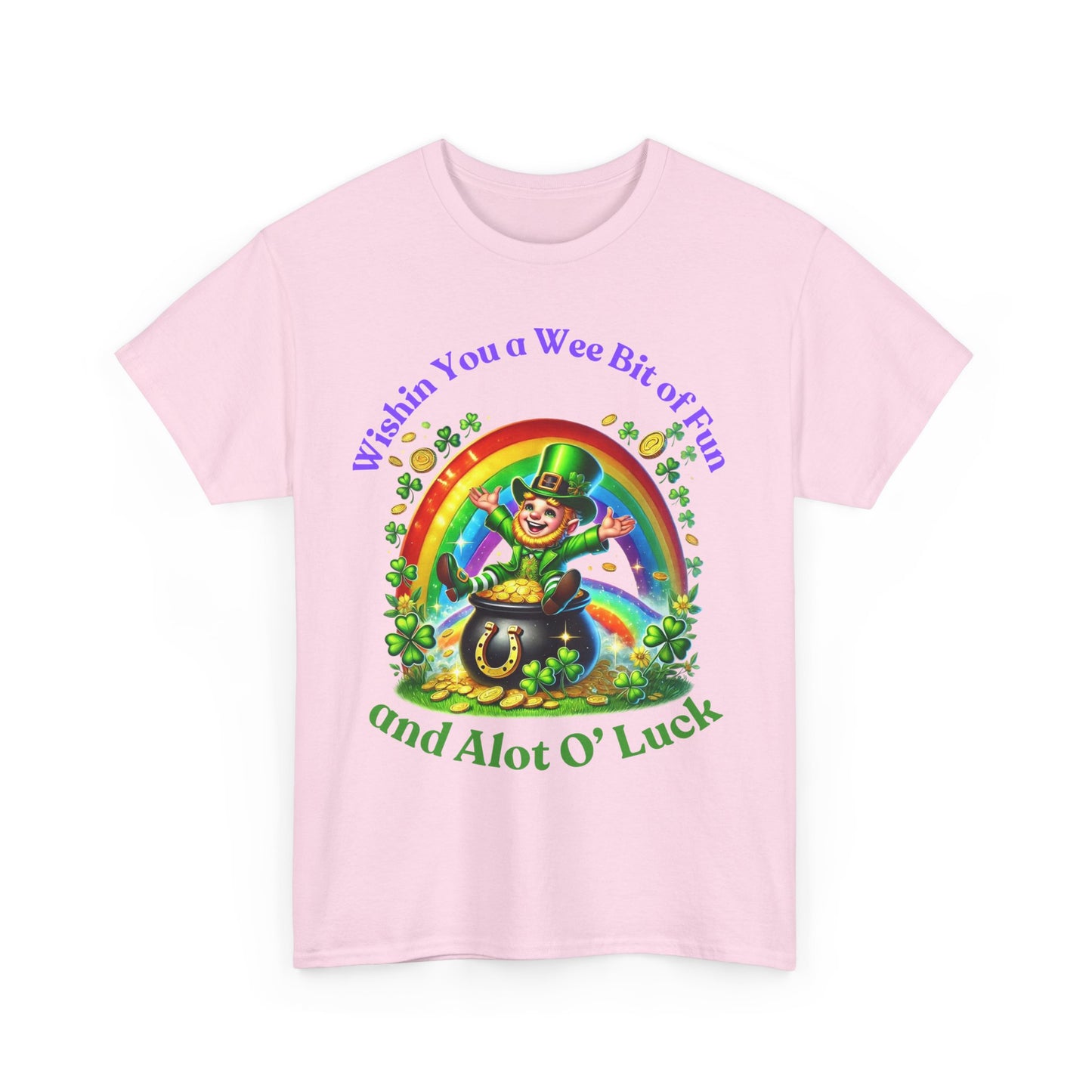 Wee Bit of Luck - Unisex Heavy Cotton Tee - St. Patrick's Day