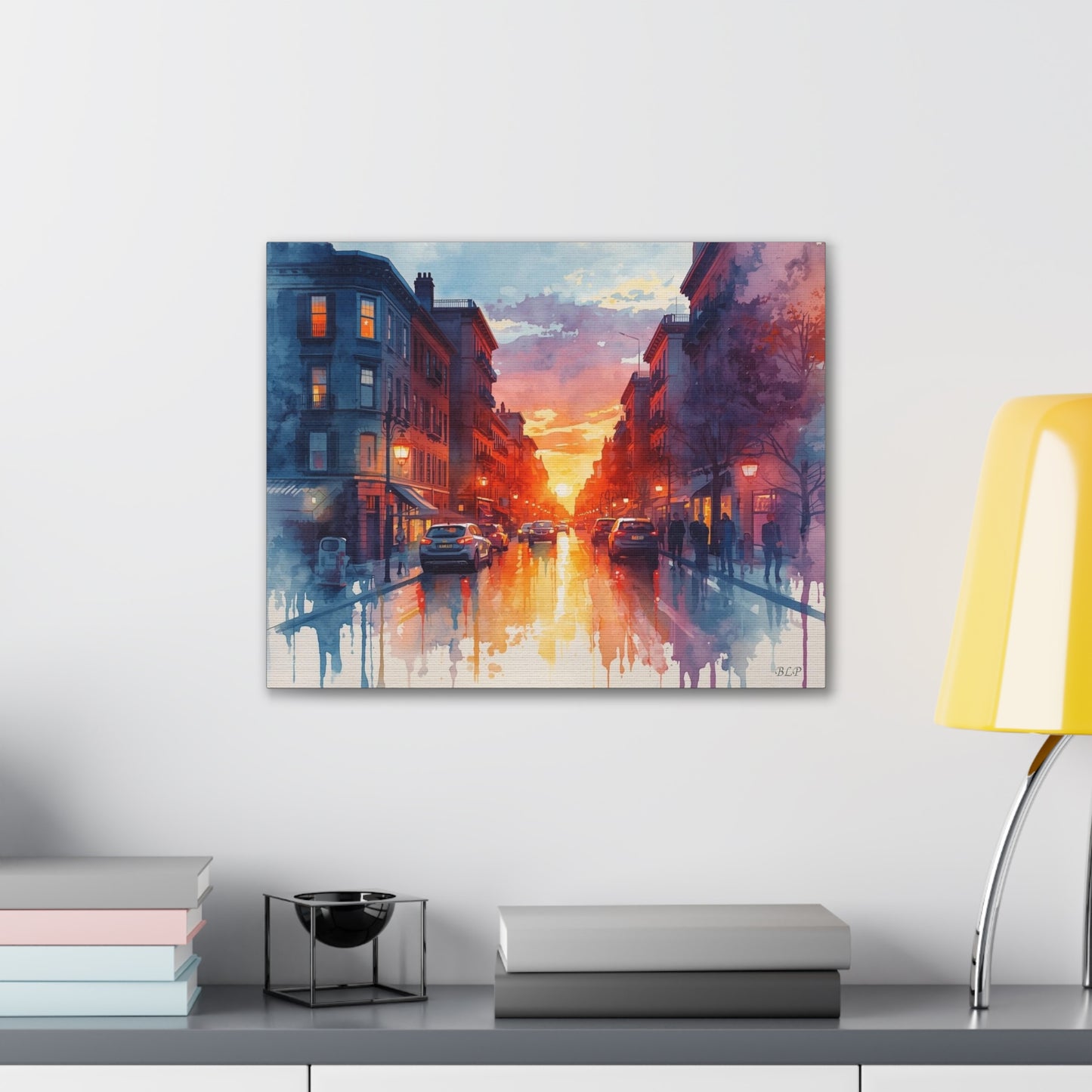 City Street - Canvas Stretched, 0.75" - 2026 Wall Art - Places