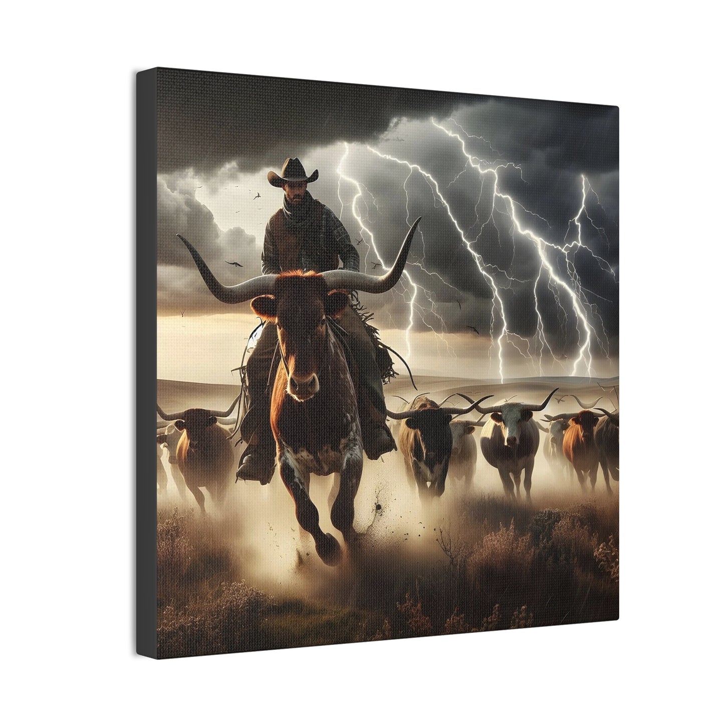 On the Herd - Canvas Stretched, 0.75" - 2026 Wall Art - Americana