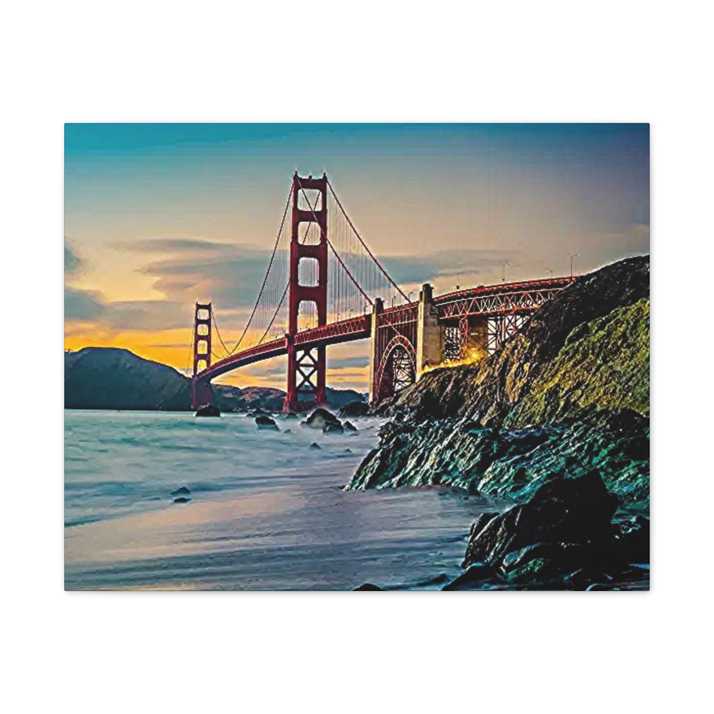 Golden Gate - Canvas Stretched, 0.75"