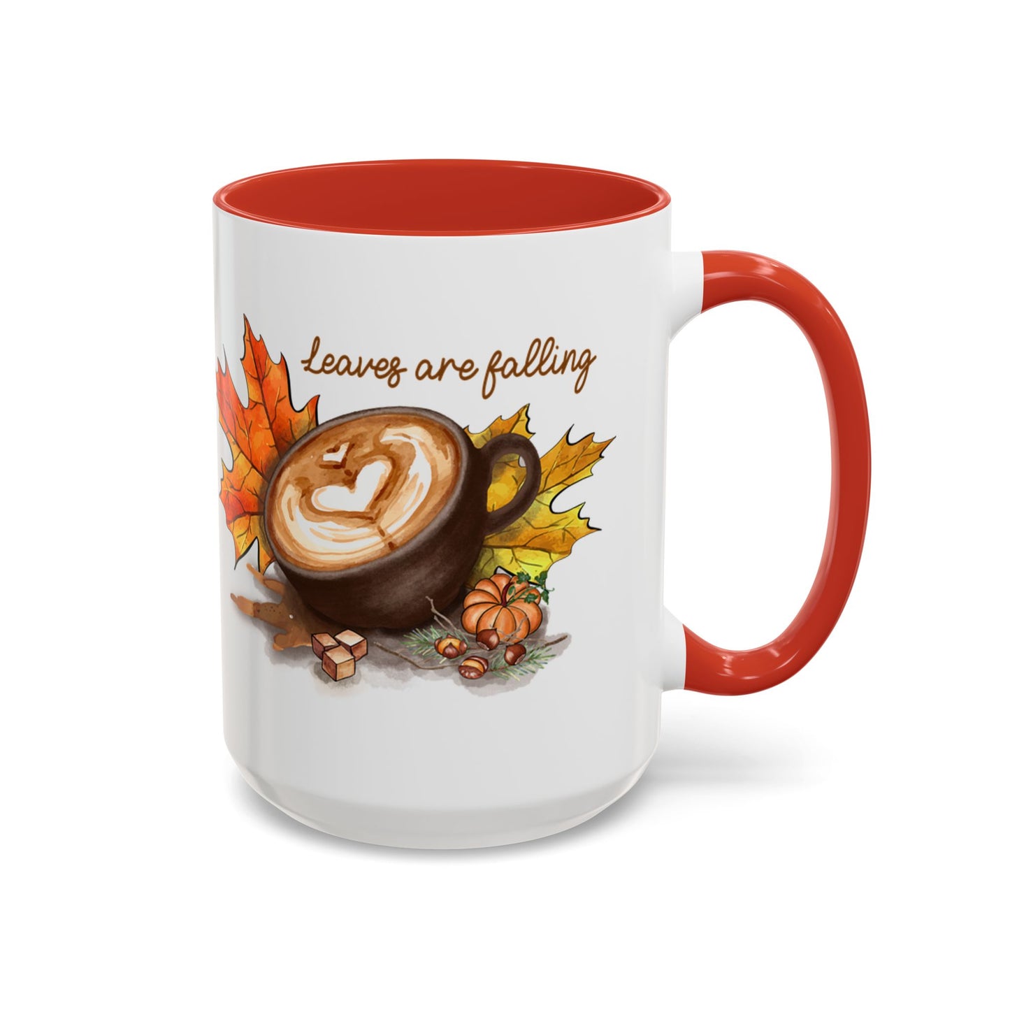 Leaves - Accent Coffee Mug (11, 15oz)