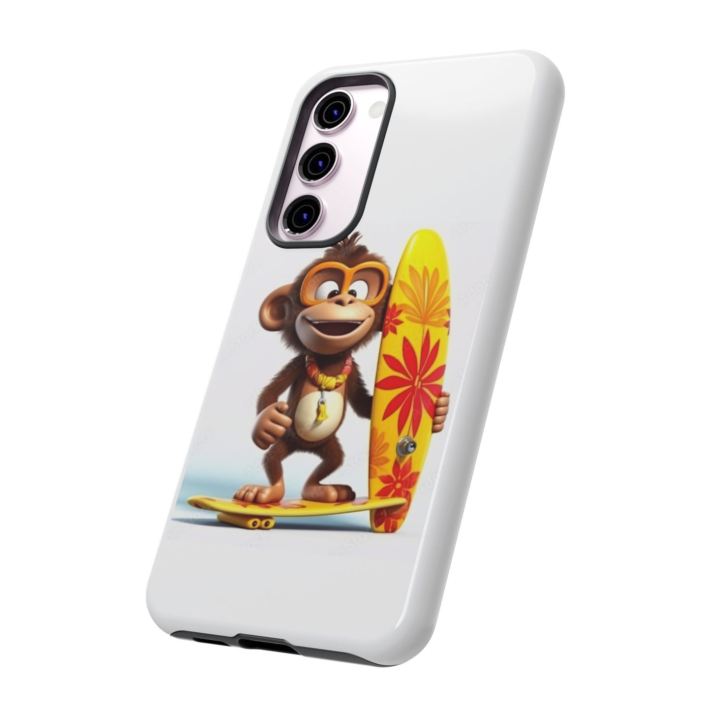 Surfer Monkey -Tough Whimsical Phone Cases