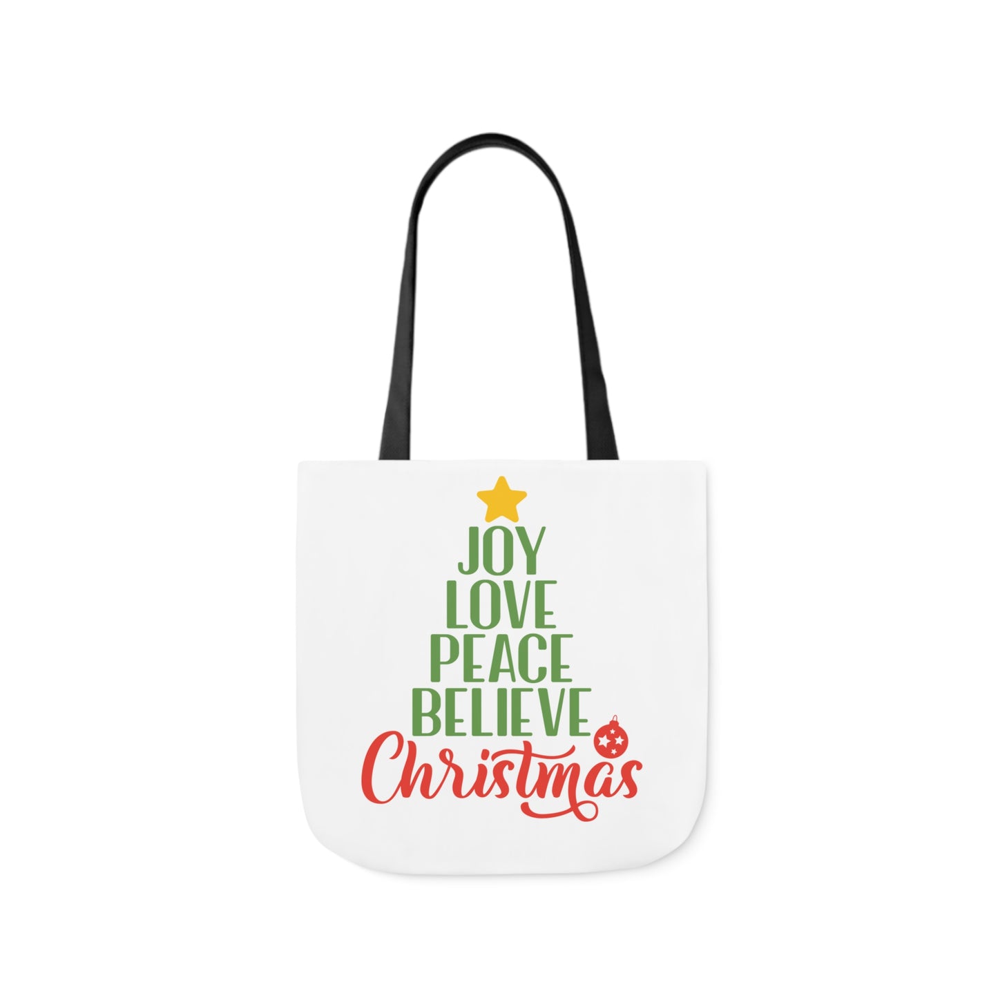 Love - Canvas Tote Bag, 5-Color Straps - Christmas