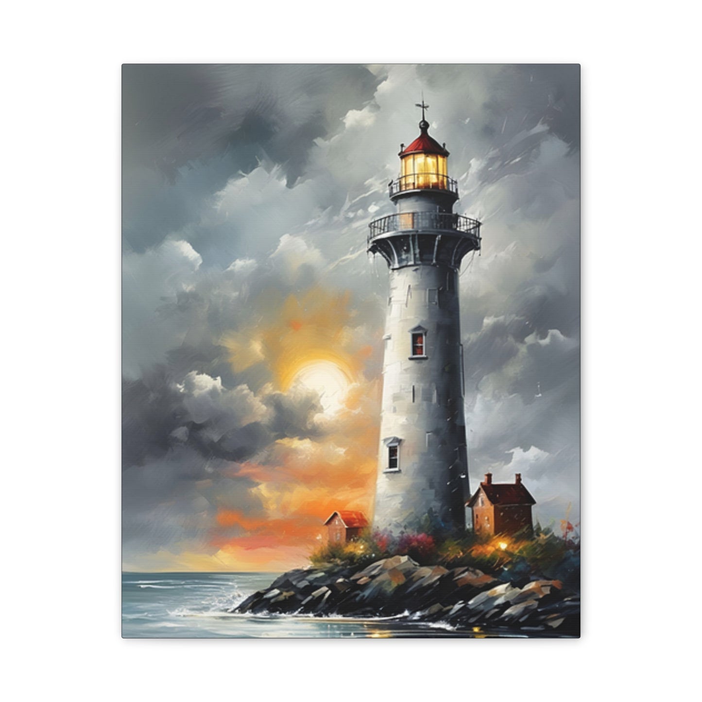 Light House - Canvas -Stretched, 0.75"