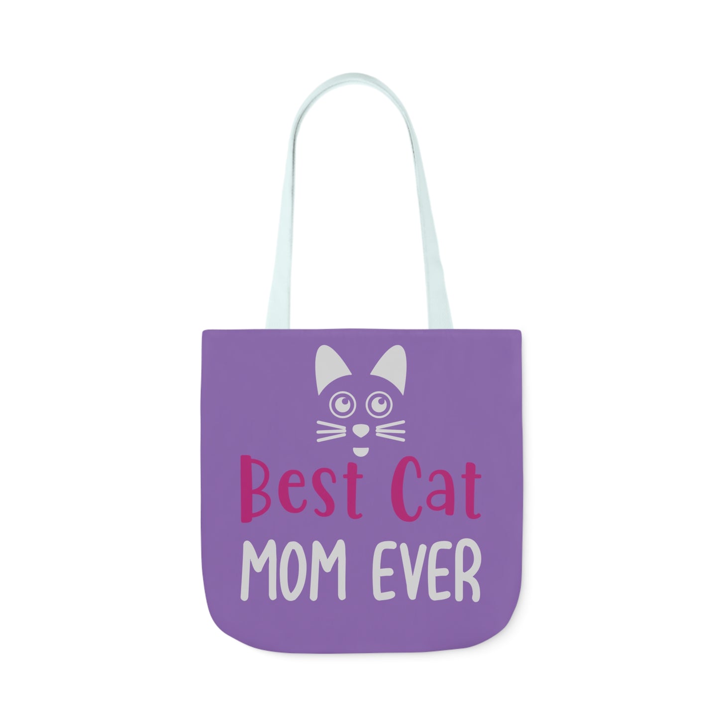 Best Cat Mom Ever - Canvas Tote Bag, 5-Color Straps - Mother's Day