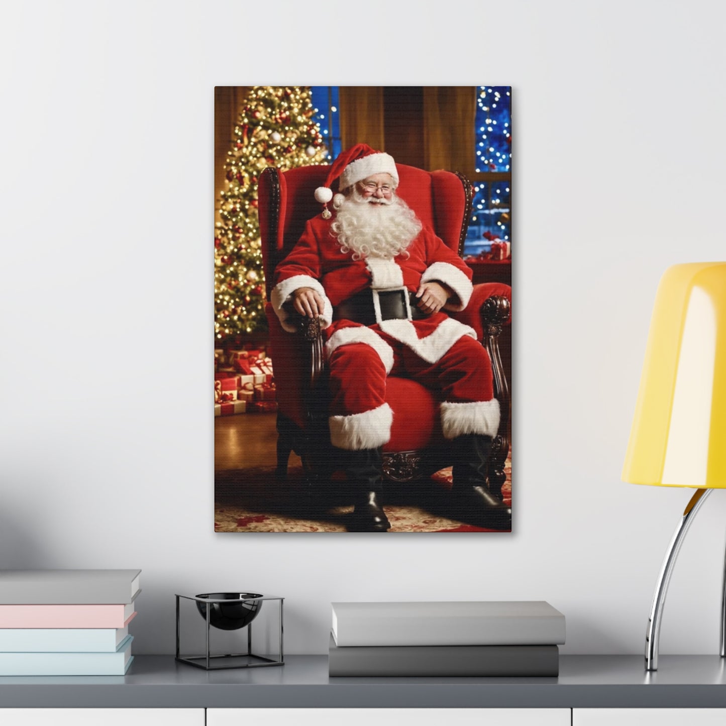 Santa - Canvas Stretched, 0.75" - Christmas