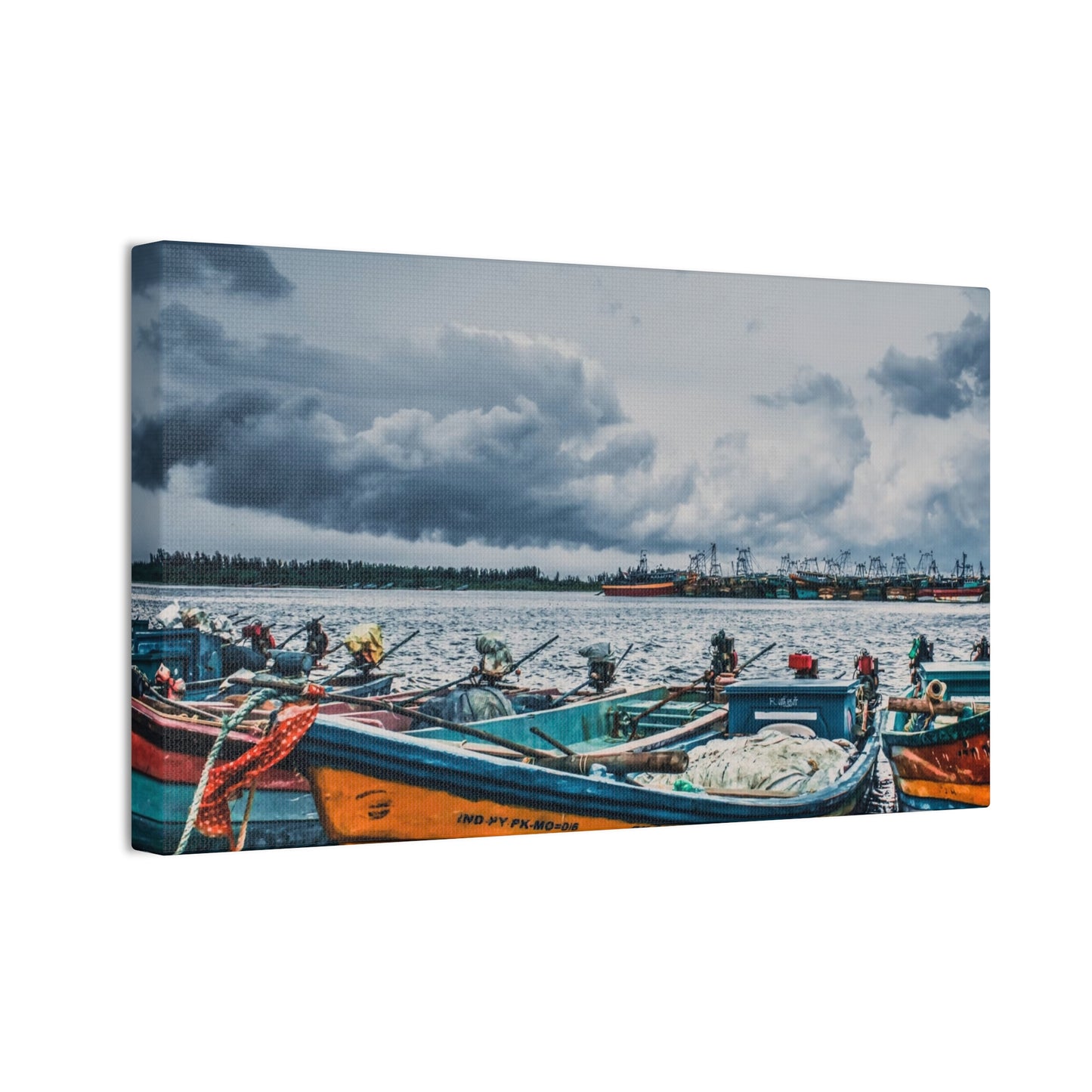 Boats - Canvas Stretched, 0.75"