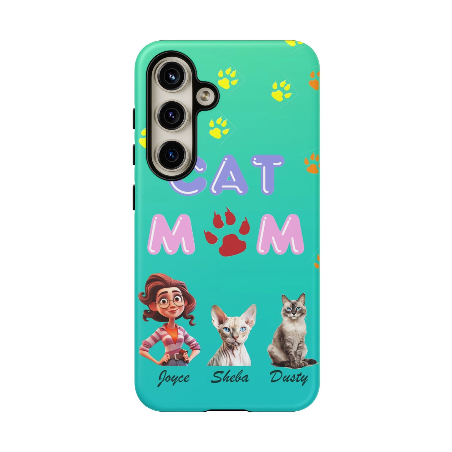 Cat Mom - Tough Cases - Mother's Day - Whimsical