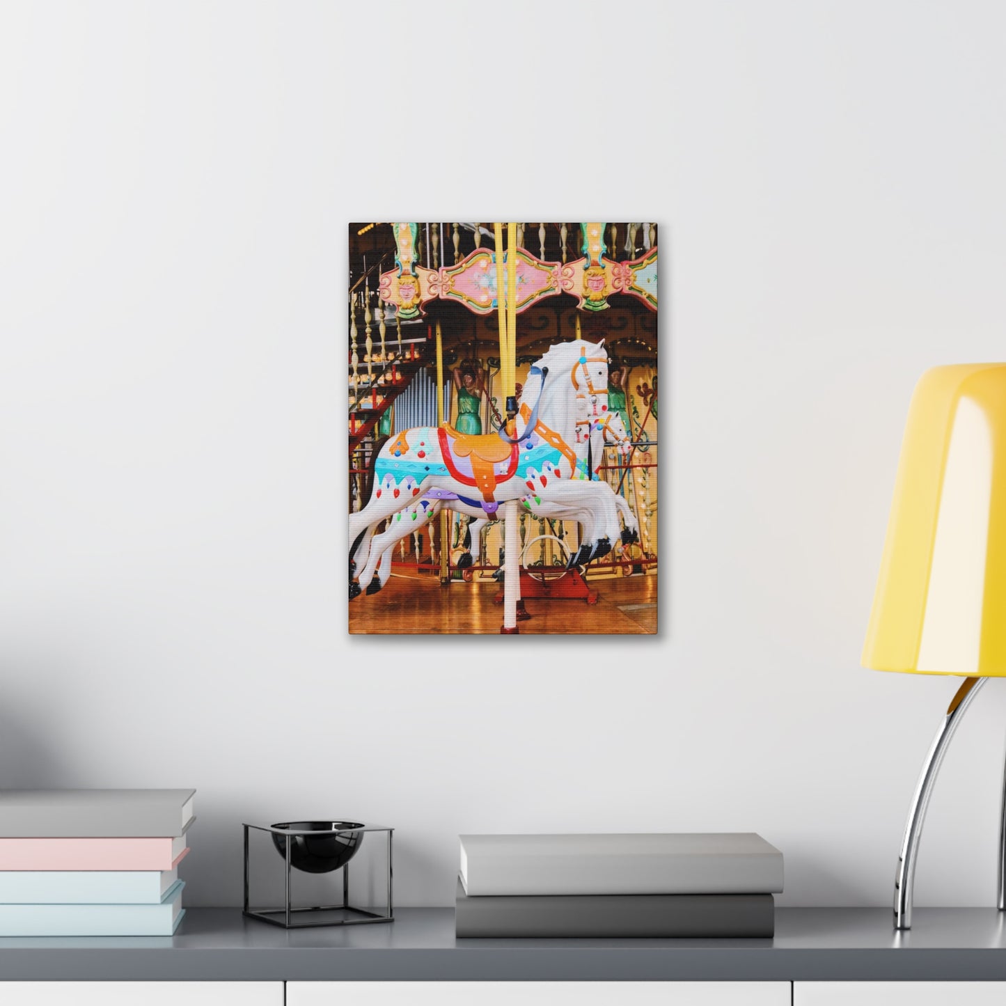 Carousel Horses - Canvas Stretched, 0.75"