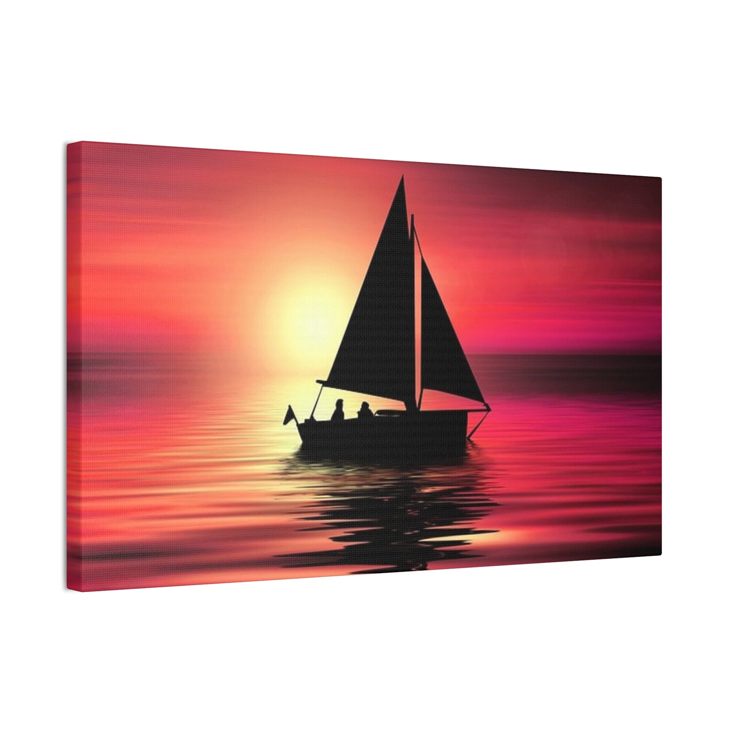 Sailing at Sunset - Canvas Stretched, 0.75"