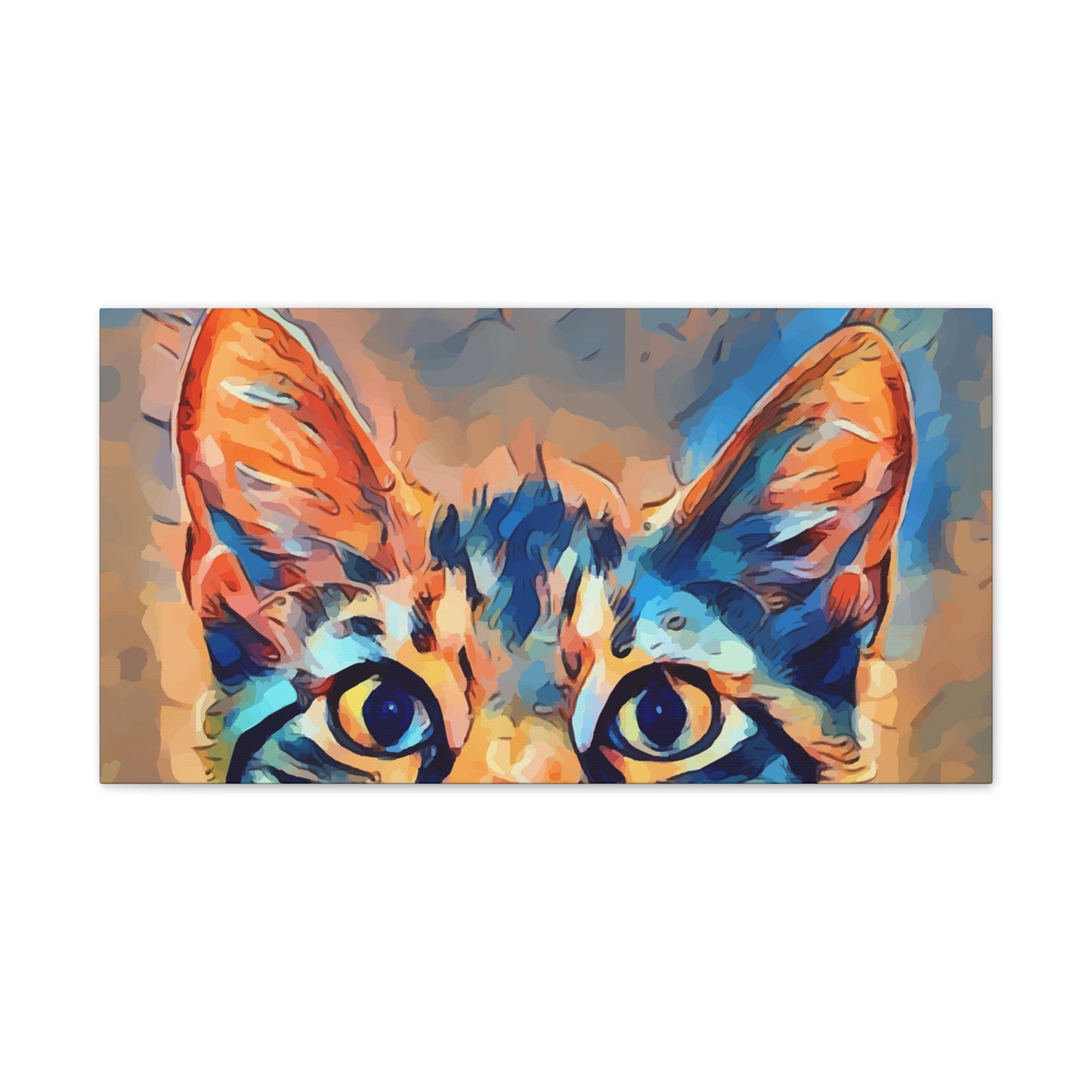 Spying Kitty - Canvas Stretched, 0.75"