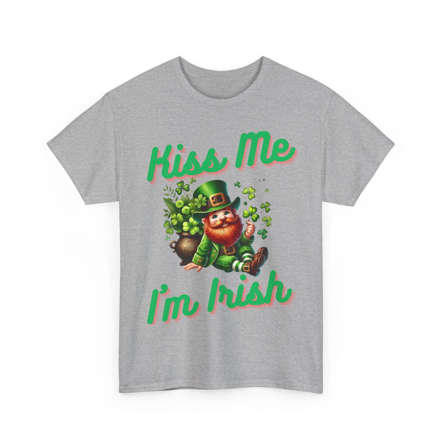 Kiss Me I'm Irish - Unisex Heavy Cotton Tee - St. Patrick's Day - T-Shirts