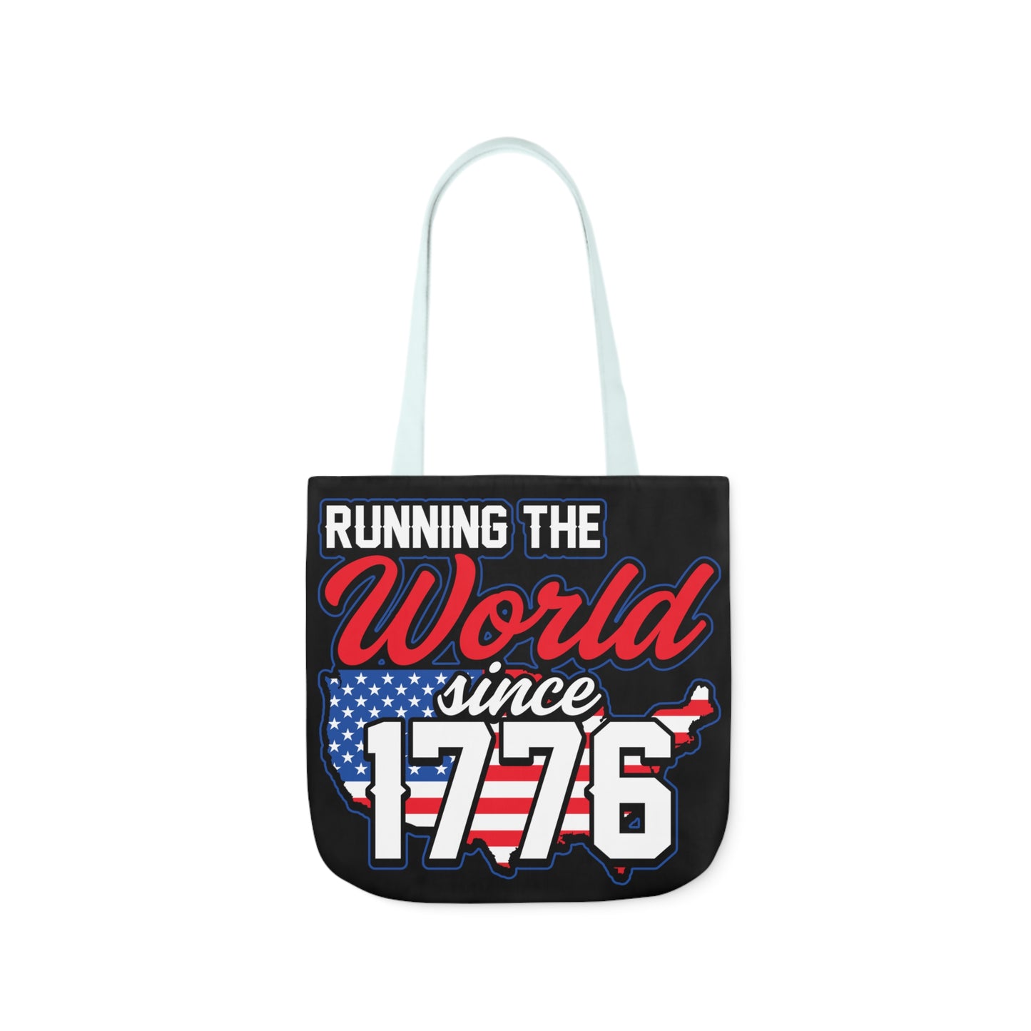 Running the World - Canvas Tote Bag, 5-Color Straps