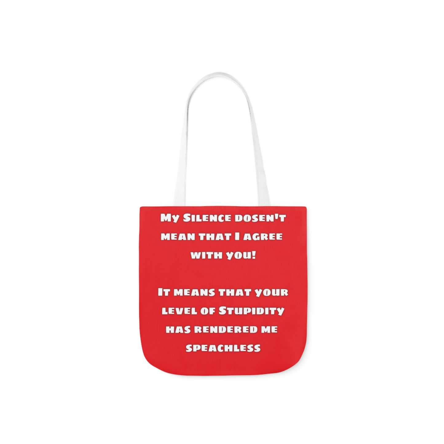 My Silence - Canvas Tote Bag, 5-Color Straps