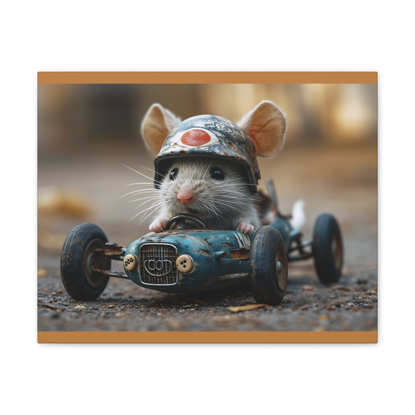 Mouse Racer - Canvas Stretched, 0.75"