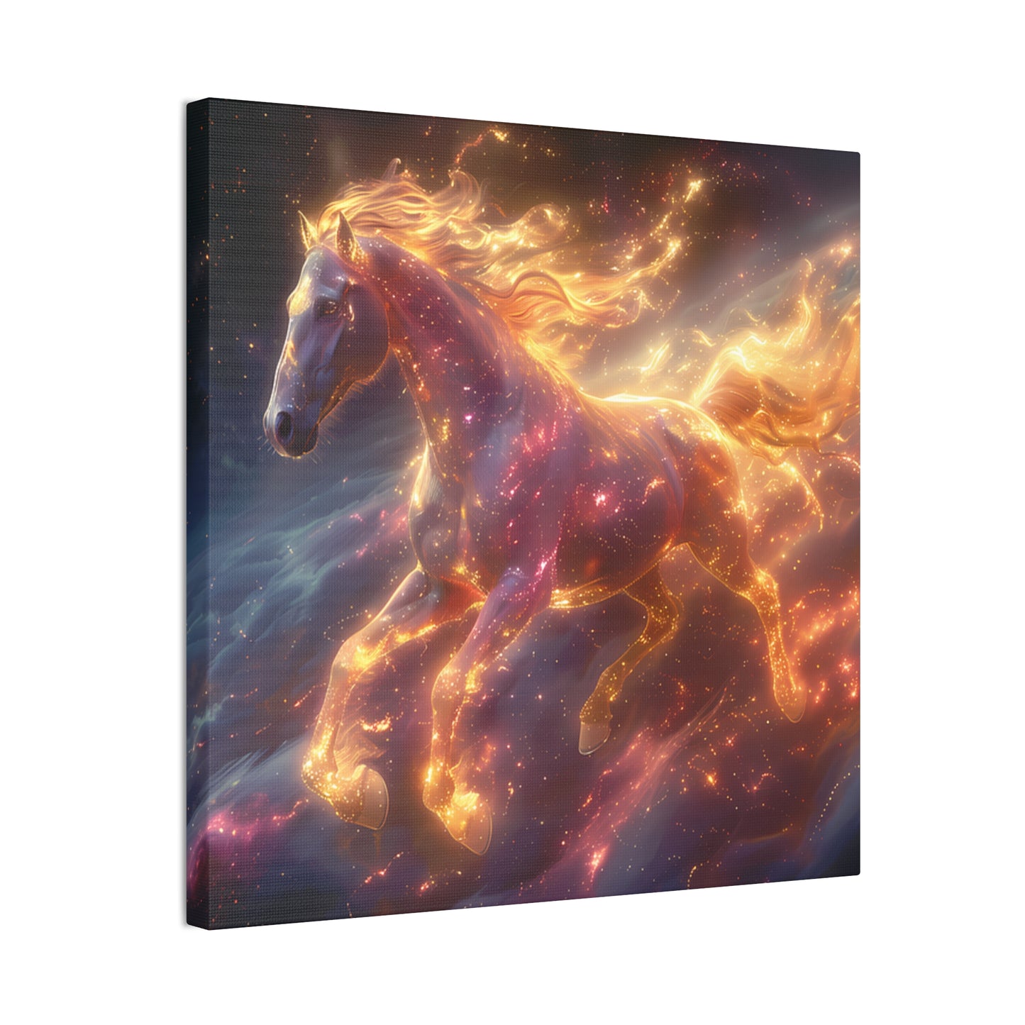 Flaming Horse - Canvas Stretched, 0.75"