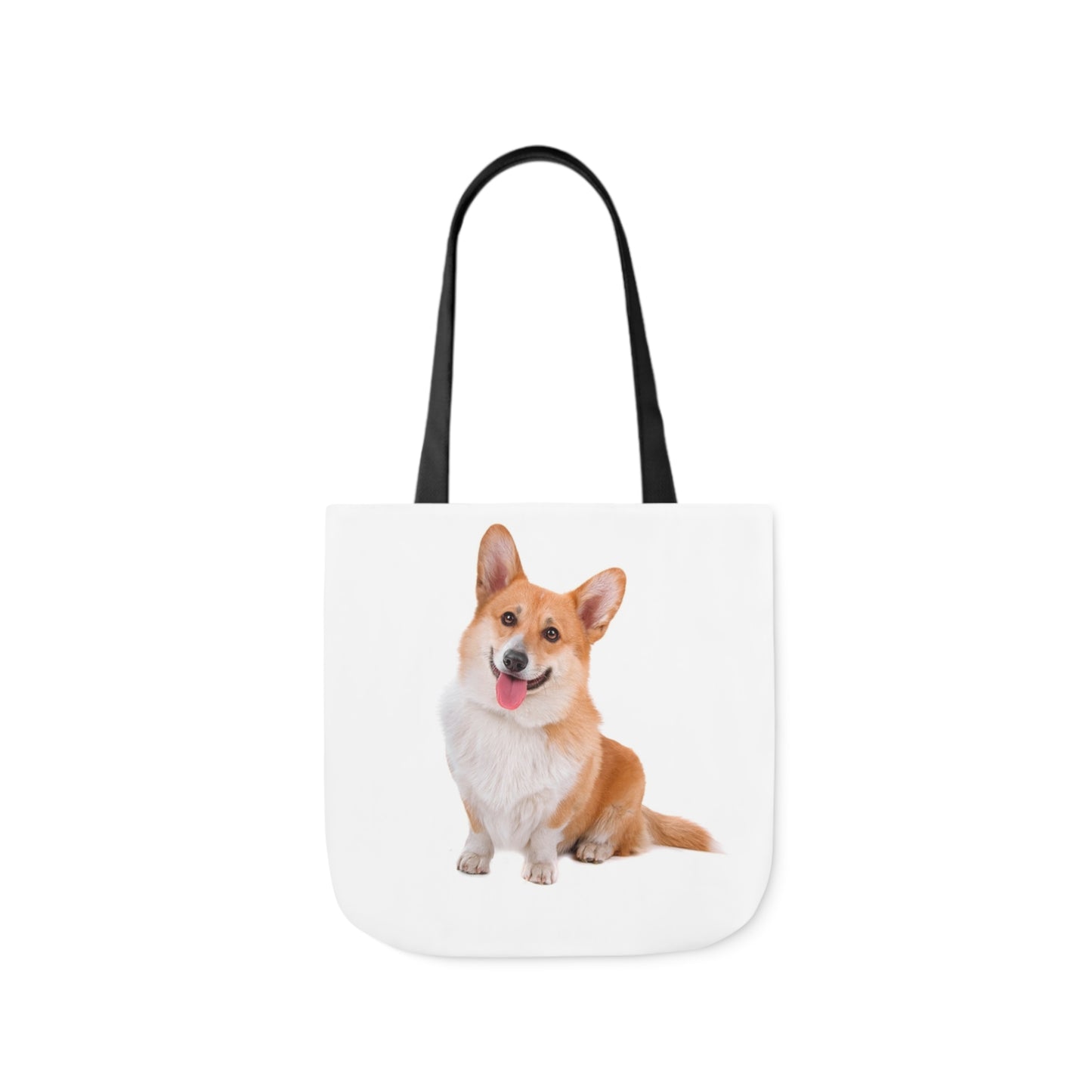 Corgi 1 - Canvas Tote Bag, 5-Color Straps