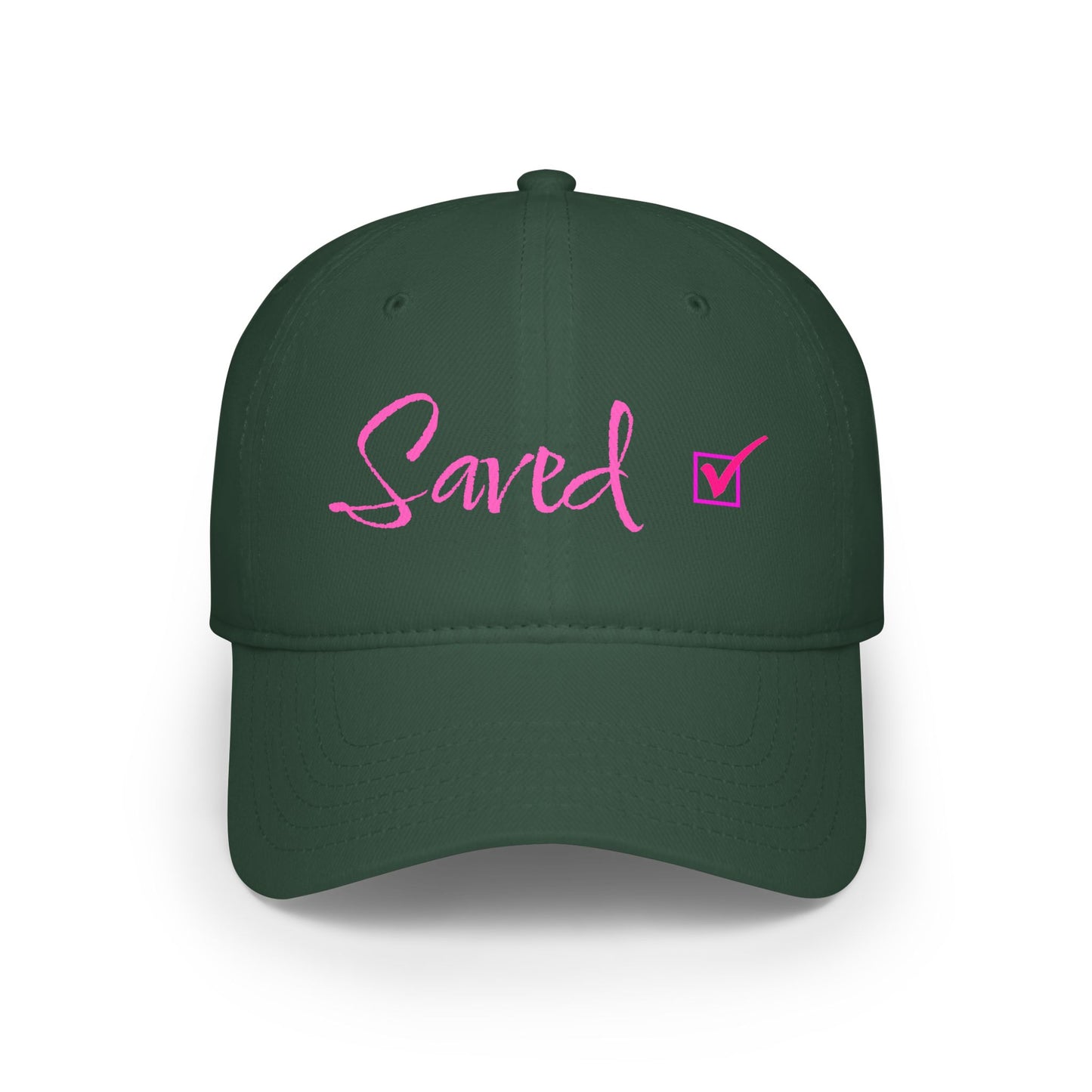 Saved - Pink - Low Profile Baseball Cap - Easter - Mother's Day - Father's Day - Easter 1