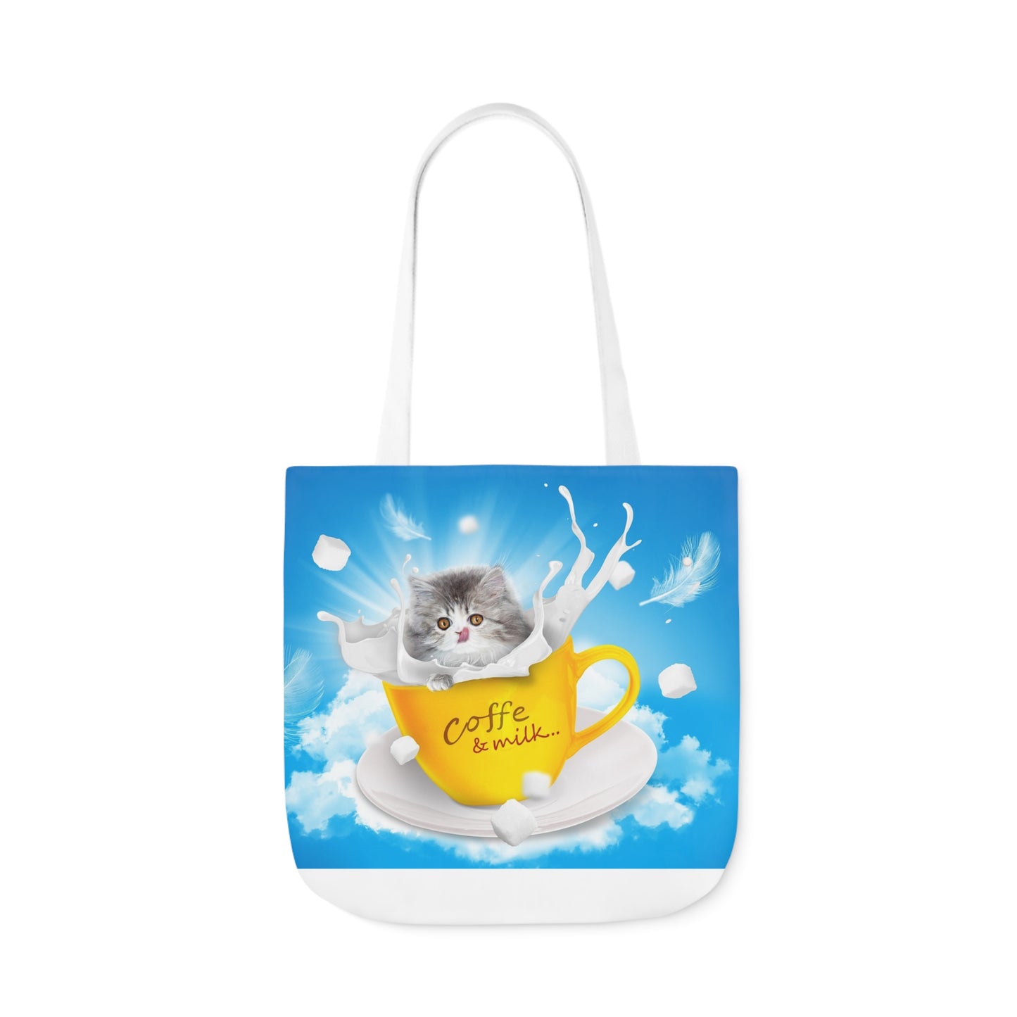 Milk - Canvas Tote Bag, 5-Color Straps