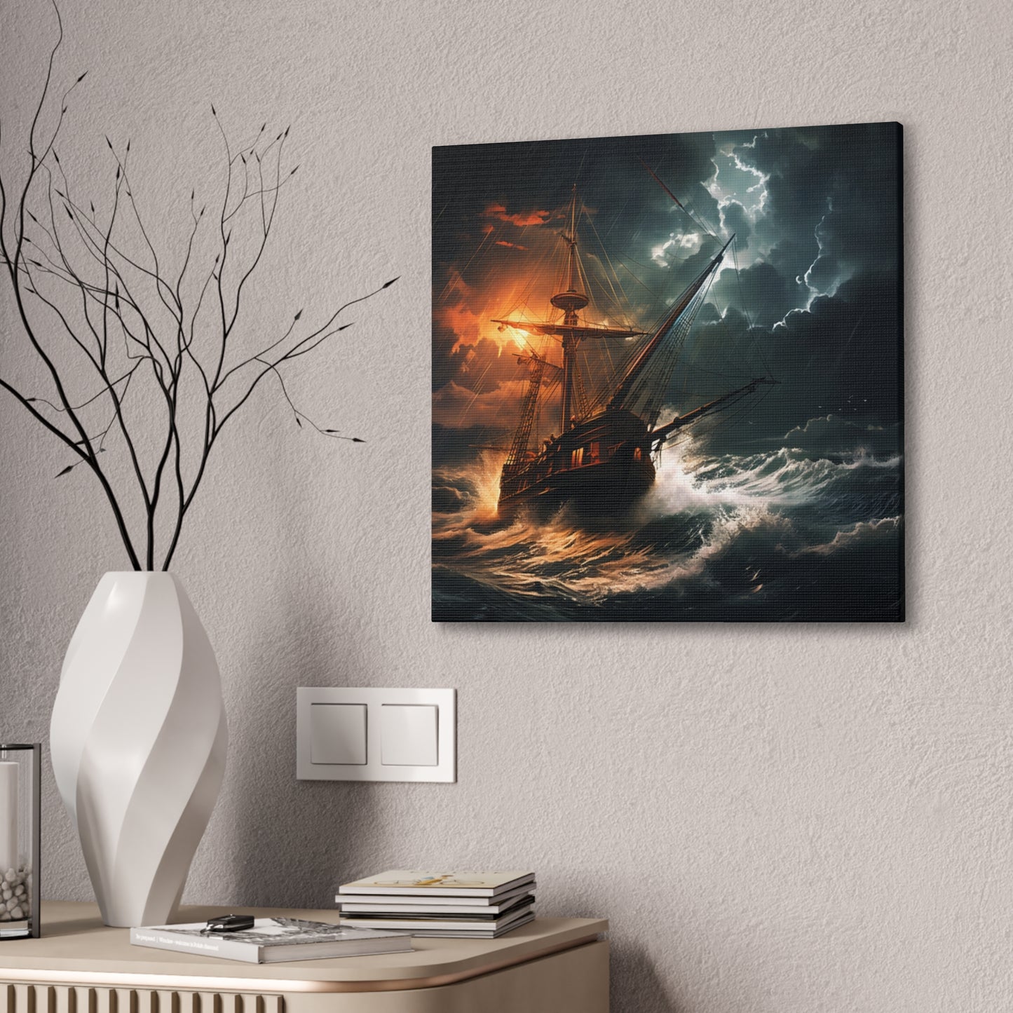 Sailing in the storm - Canvas Stretched, 0.75"