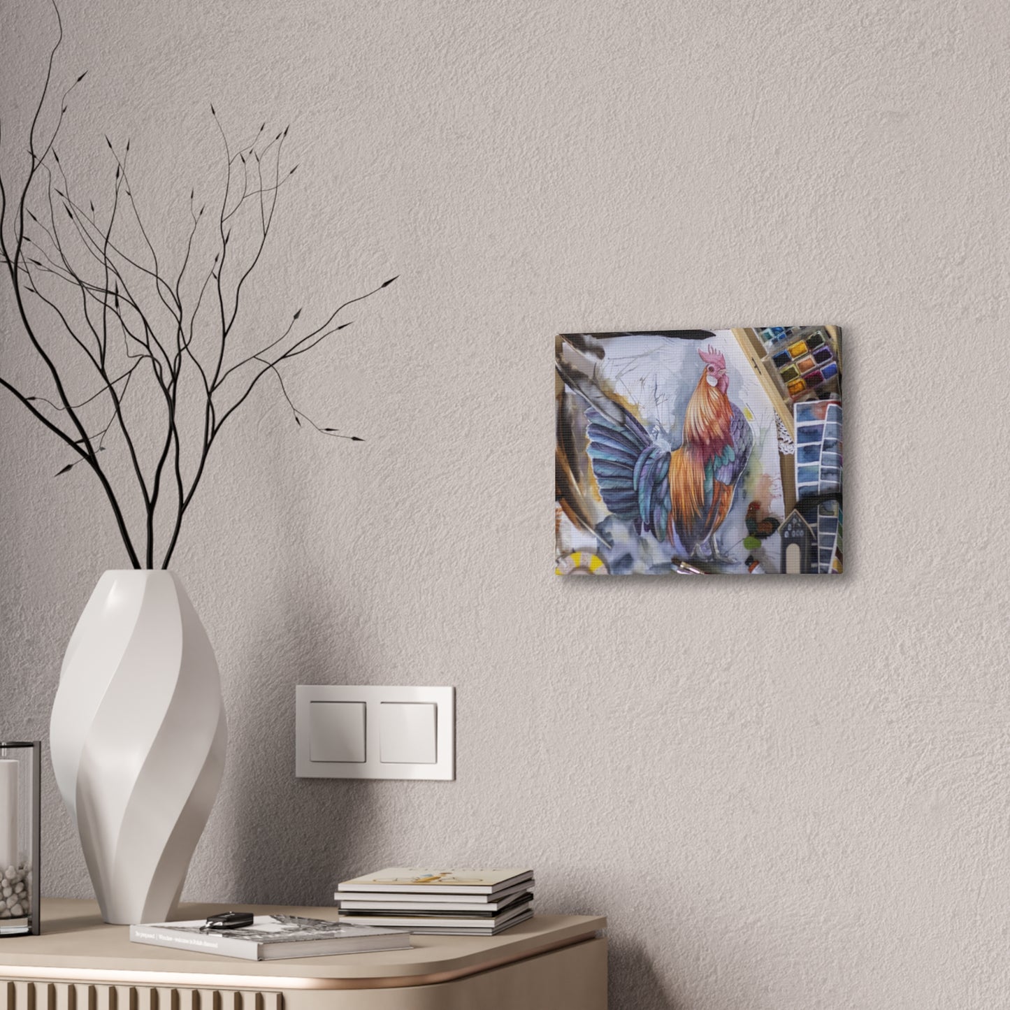 Rooster Art - Canvas Stretched, 0.75"