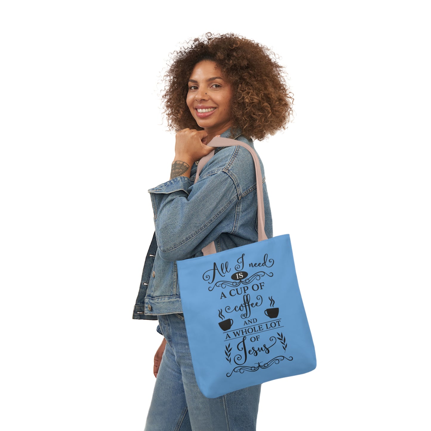 All I Need - Canvas Tote Bag, 5-Color Straps - Religion