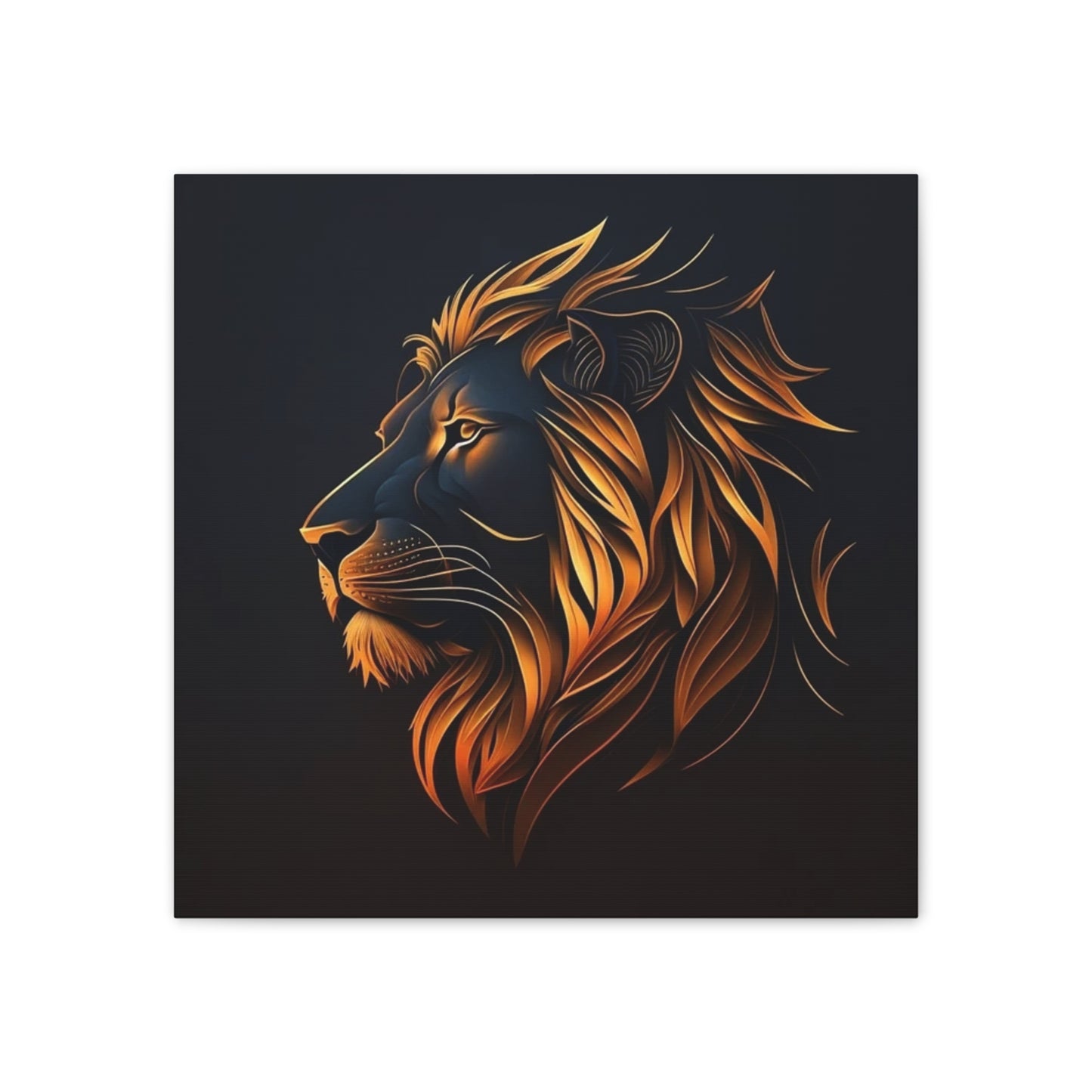 Lion - Canvas Stretched, 0.75"