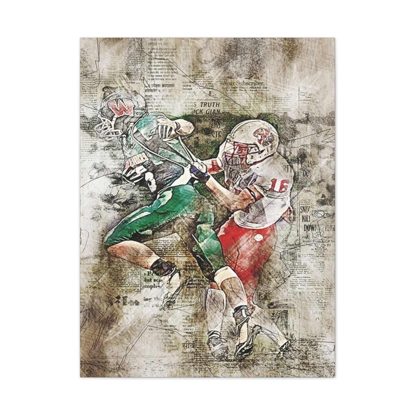 Football - Canvas Stretched, 0.75" - 2026 Wall Art - Sports