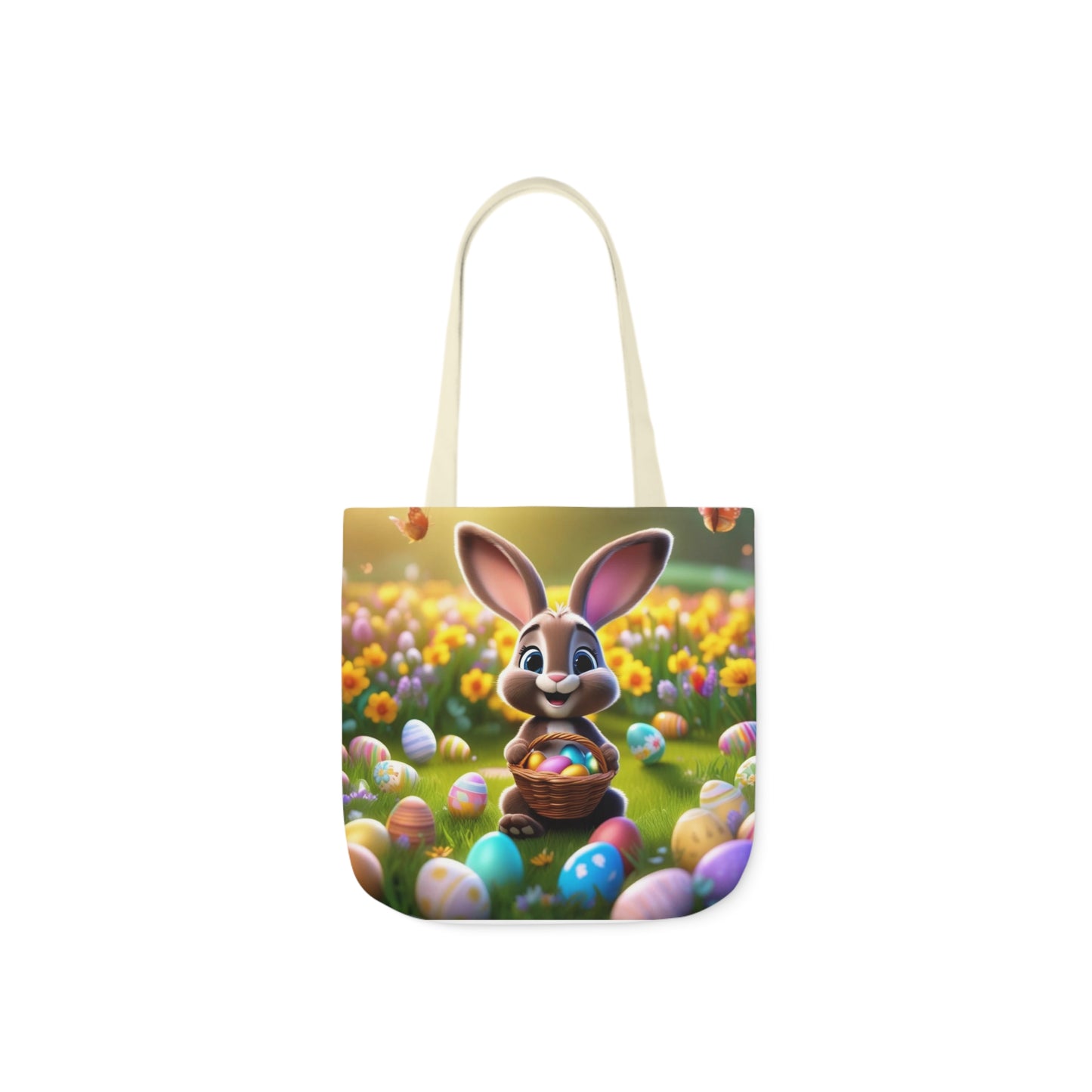 Easter - Canvas Tote Bag, 5-Color Straps