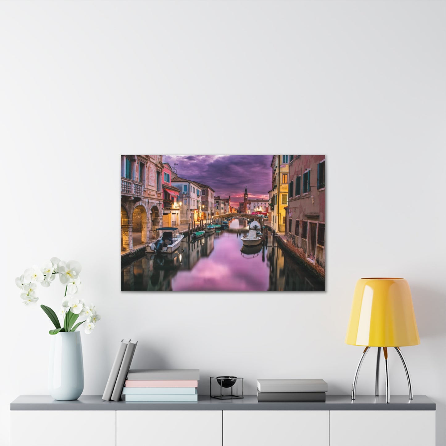 Venice Canal - Canvas Stretched, 0.75"