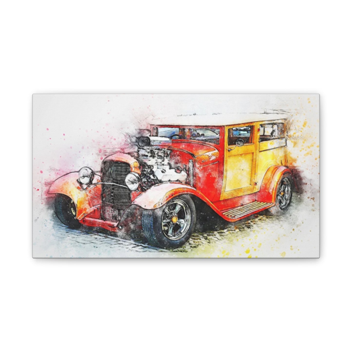 Hot Rod - Canvas Stretched, 0.75" - Father's Day