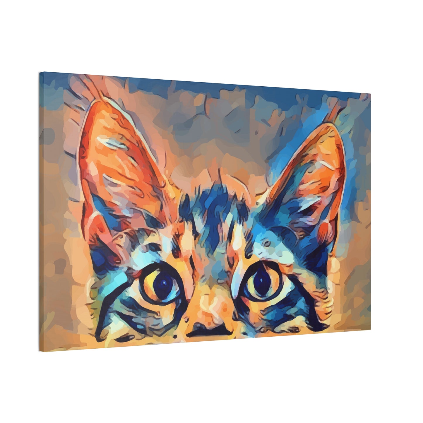 Spying Kitty - Canvas Stretched, 0.75"